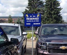Brandon has a reserved spot at Schembechler Hall for when he drops by to watch film with the coaches.