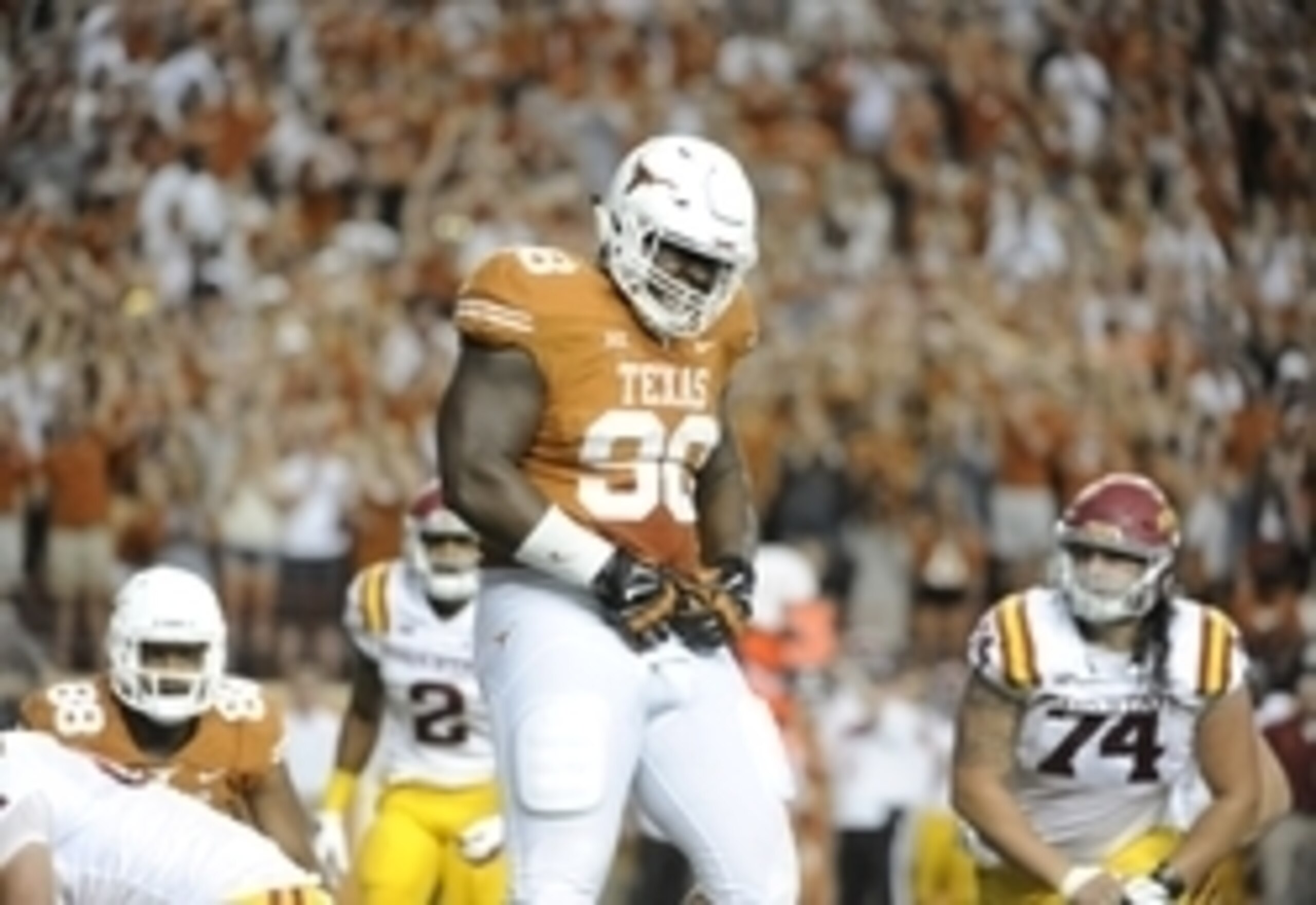 Texas' massive redshirt sophomore has become a force in the middle of the defense.