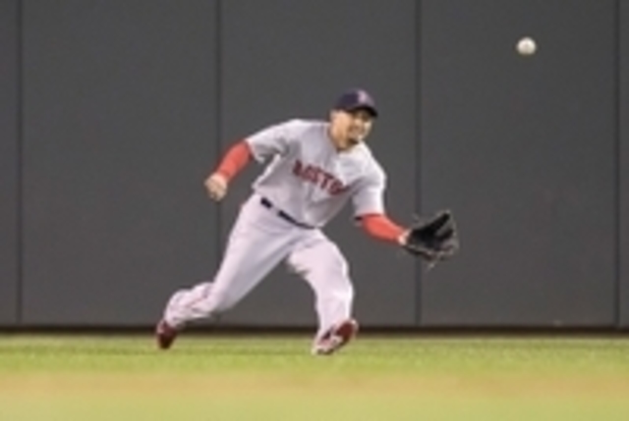 Victorino is one of numerous outfielders on the Red Sox roster.