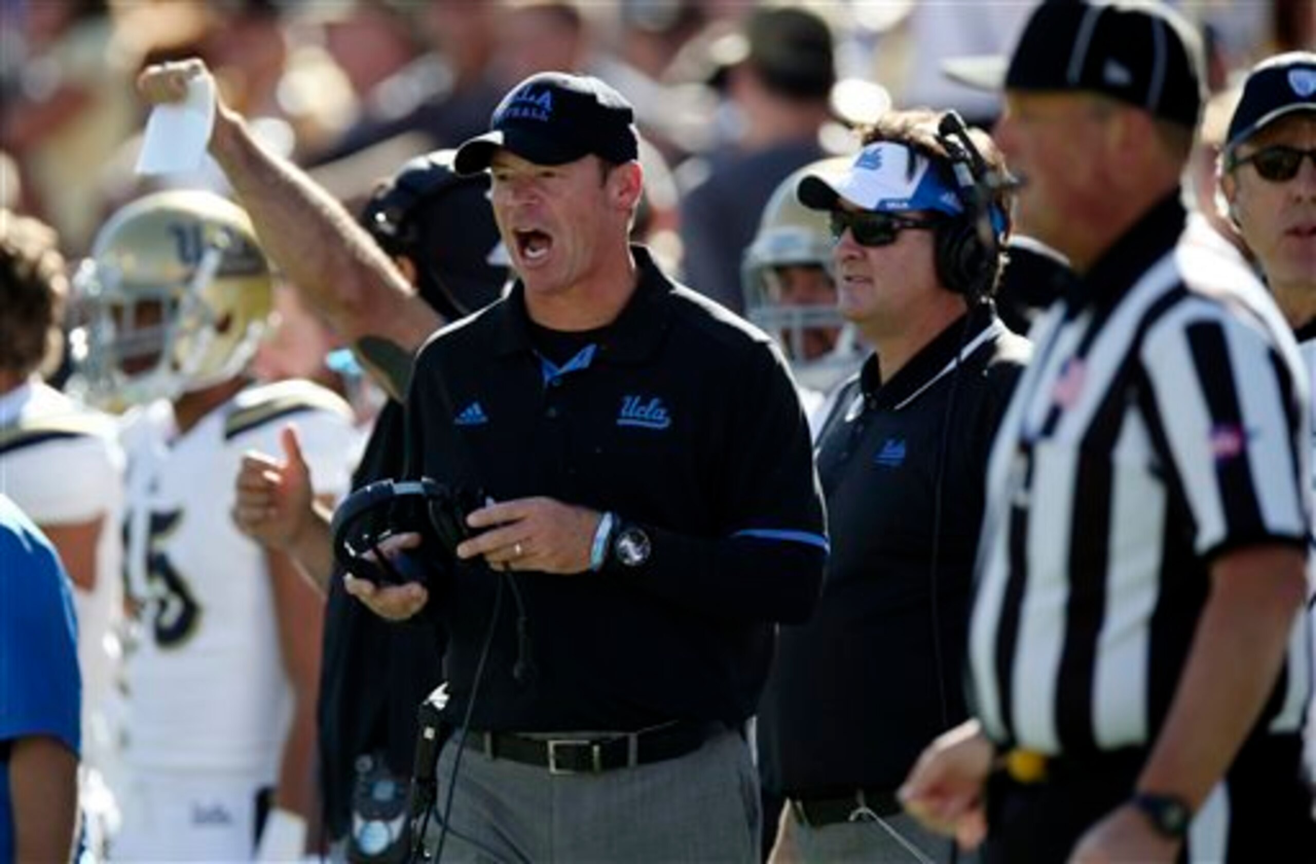 Head coach Jim Mora Head coach Jim Mora