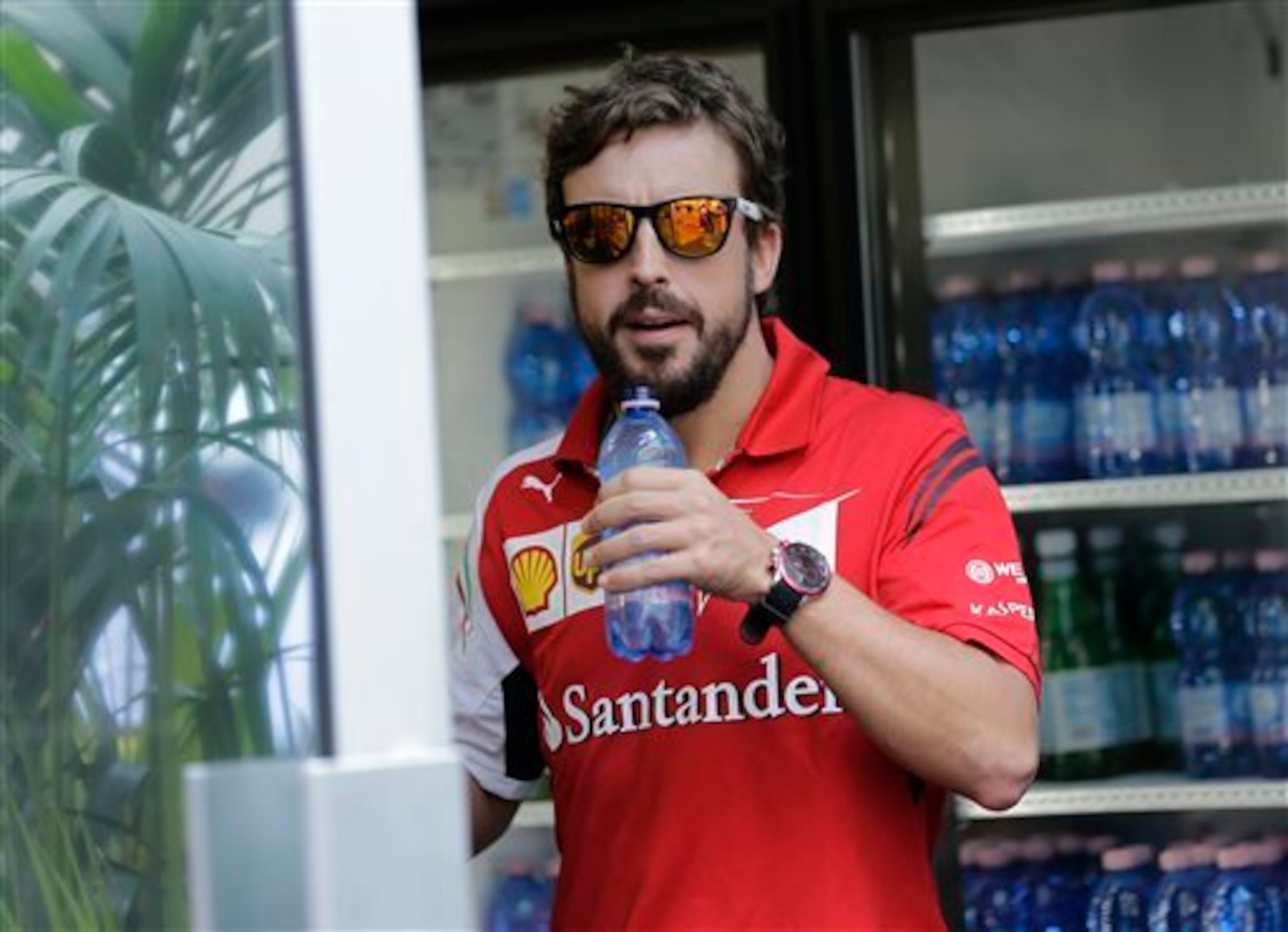 Maybe his secret plans are to leave F1 and open a water bottle supply company.