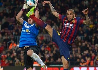 Dani Alves should be keen to secure three points if he's given a run out.