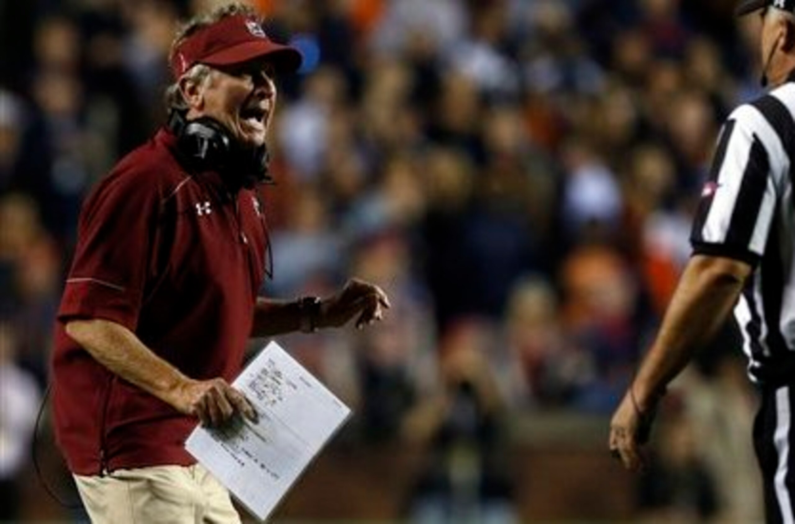 South Carolina head coach Steve Spurrier