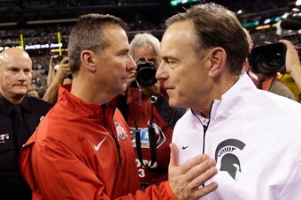 Urban Meyer and Mark Dantonio will meet in a rematch of last season's Big Ten Championship Game.
