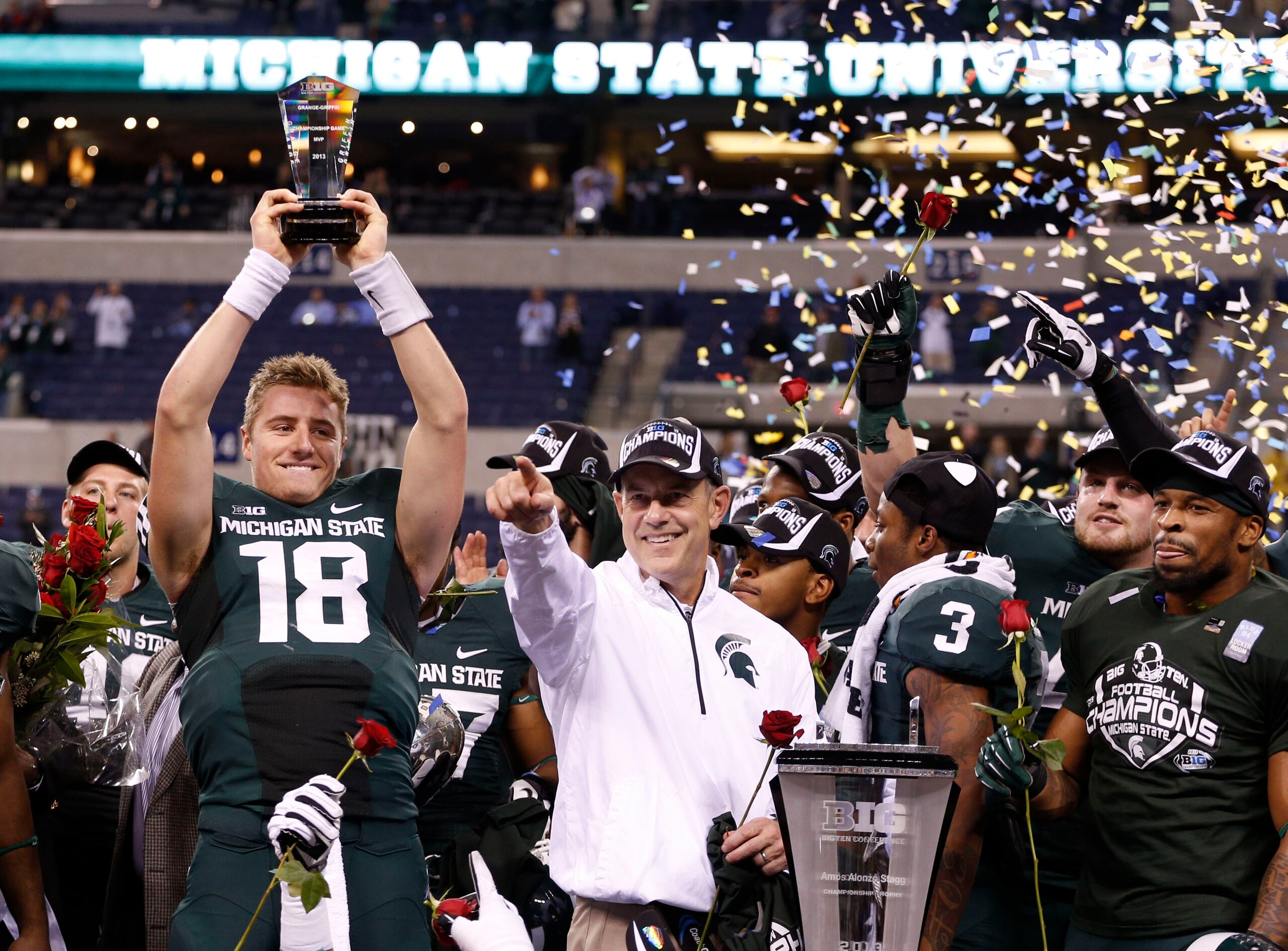 A win over Ohio State could mean a second straight Big Ten championship for the Spartans.