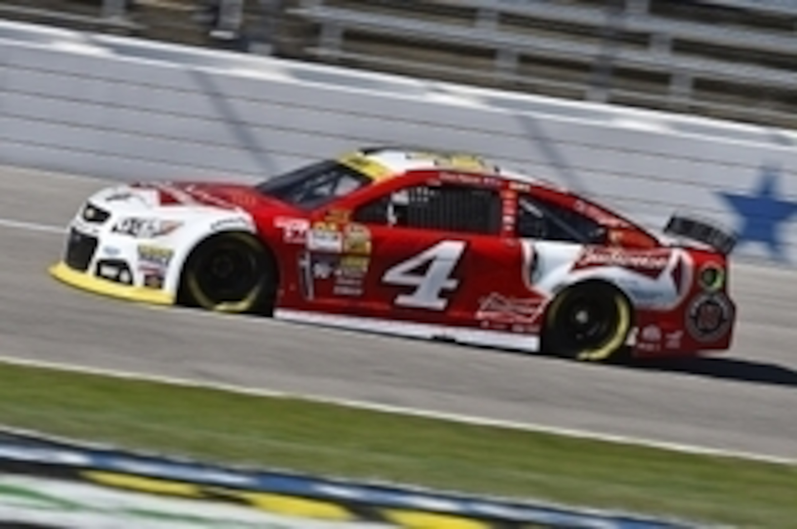 Nov 1, 2014; Fort Worth, TX, USA; NASCAR Sprint Cup Series driver Kevin Harvick (4) during practice for the AAA Texas 500 at Texas Motor Speedway. Mandatory Credit: Jasen Vinlove-USA TODAY Sports