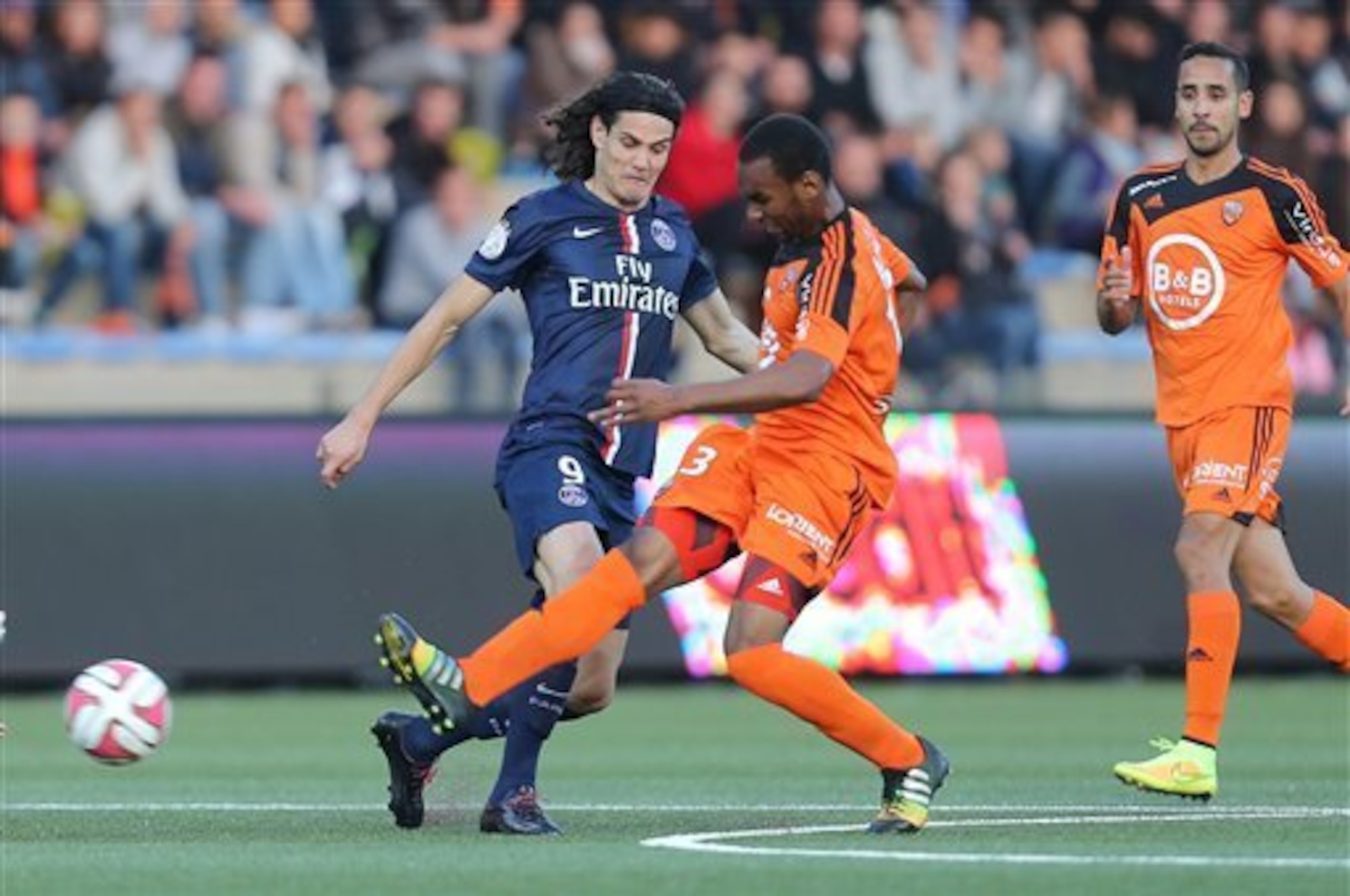 Lorient battled hard against PSG.