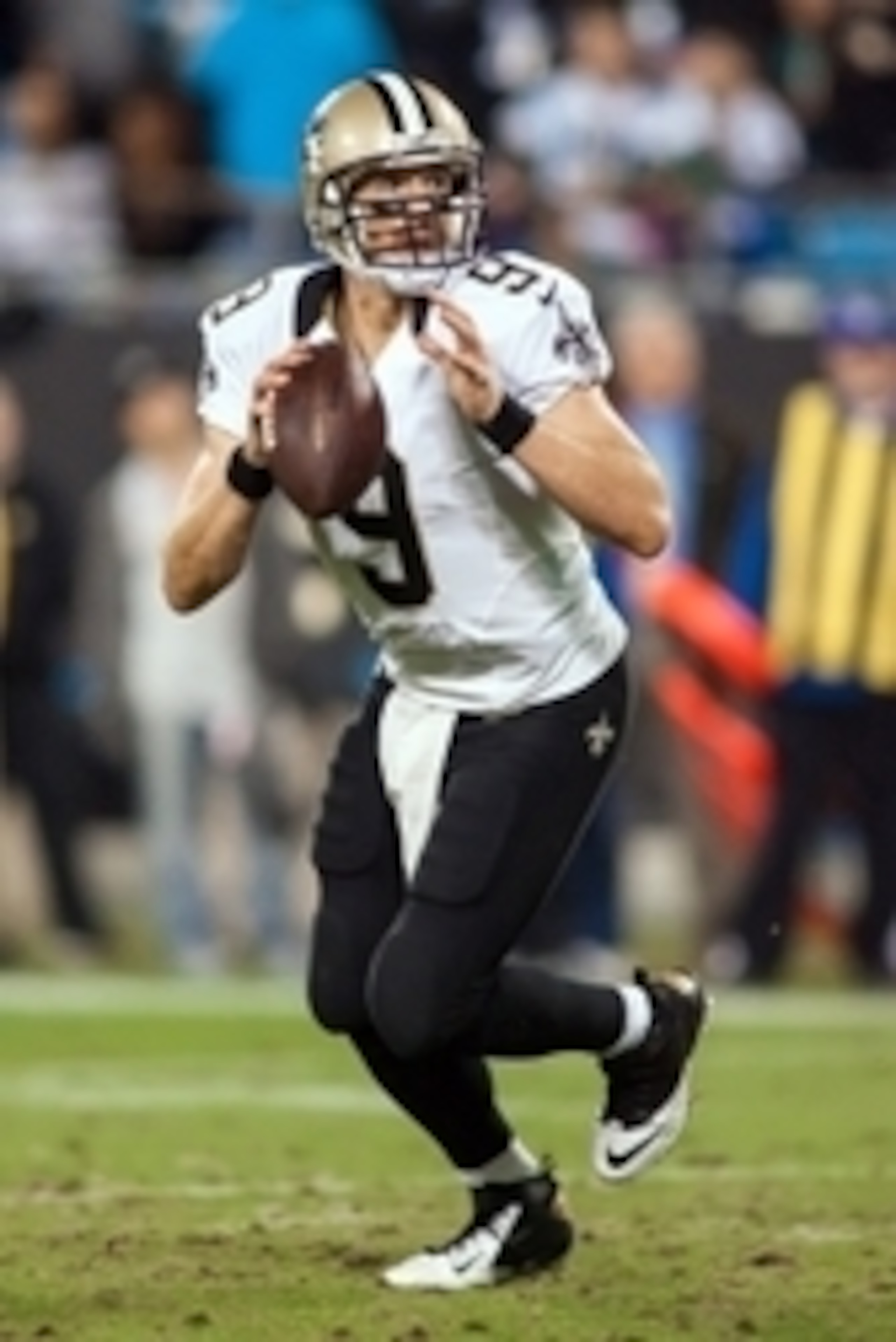 Drew Brees has completed nearly 70 percent of his pass attempts.