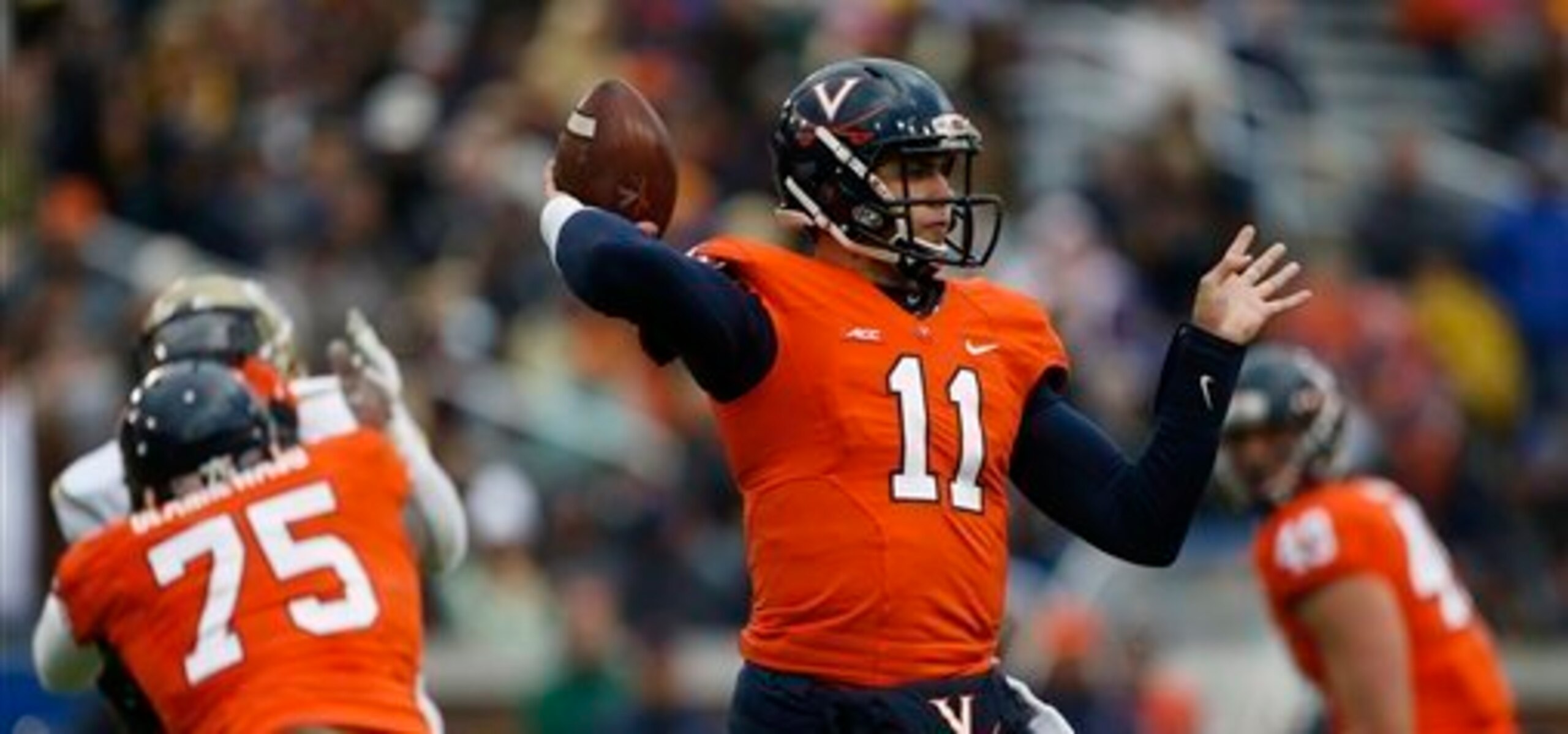 Greyson Lambert is completing 60 percent of his passes, but he has tossed more INTs (8) than TDs (5).