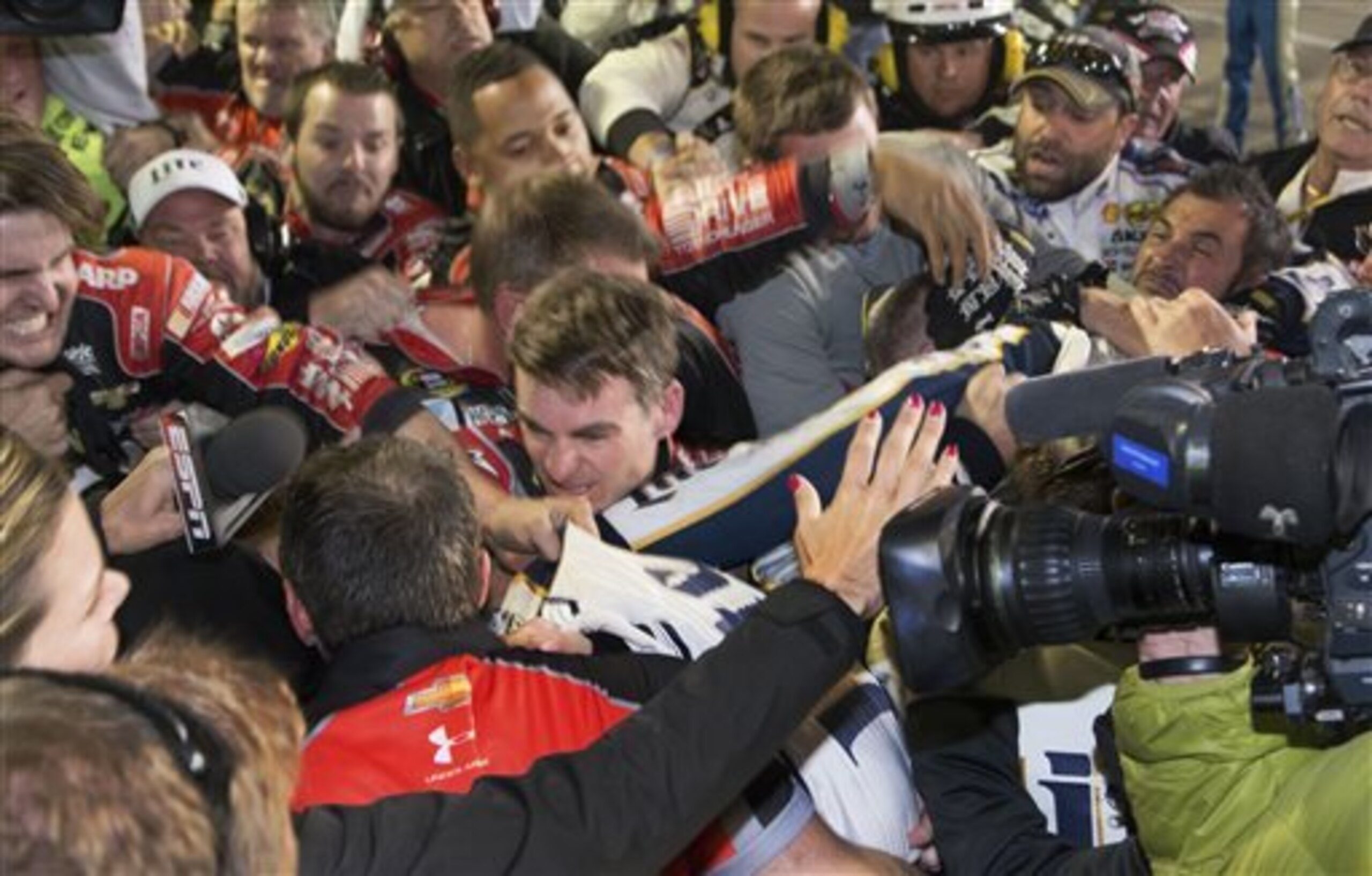 So I was at a UFC fight and a NASCAR race broke out!