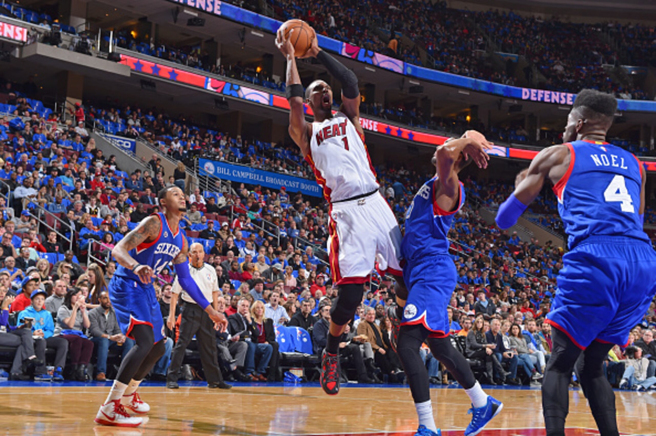 Chris Bosh takes some difficult shots. He should stop doing that.