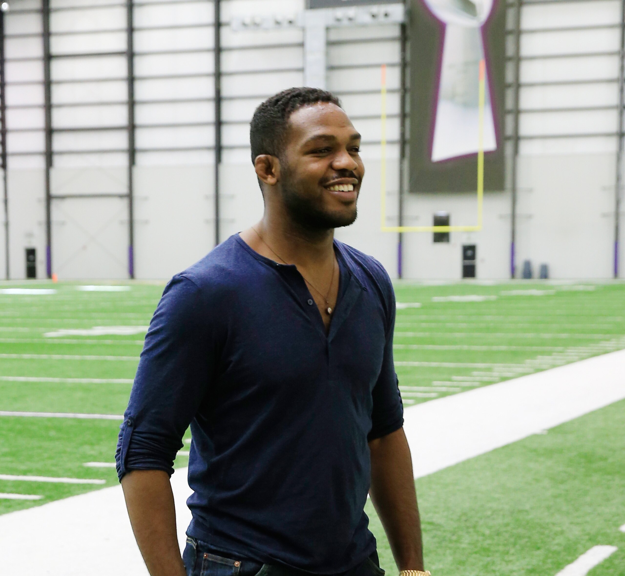 Jon Jones Visits the Baltimore Ravens (2013)