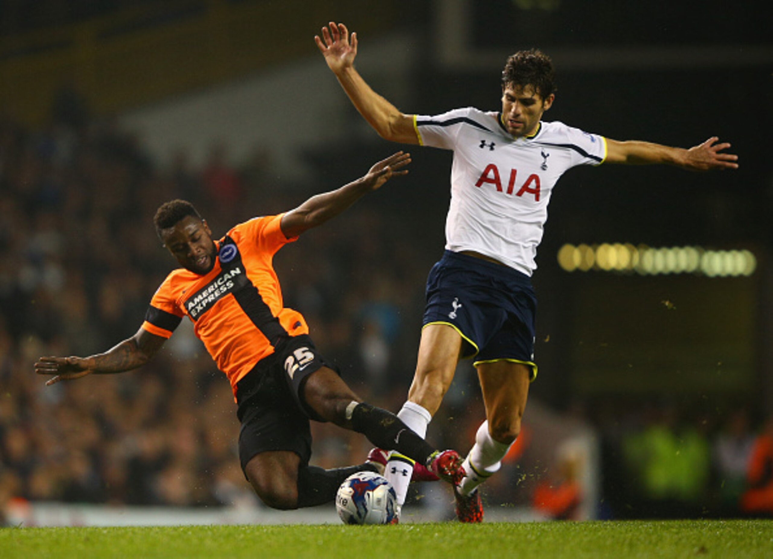 Federico Fazio looked more settled against Brighton last week and will be keen to pick up where he left off if he plays in Greece.