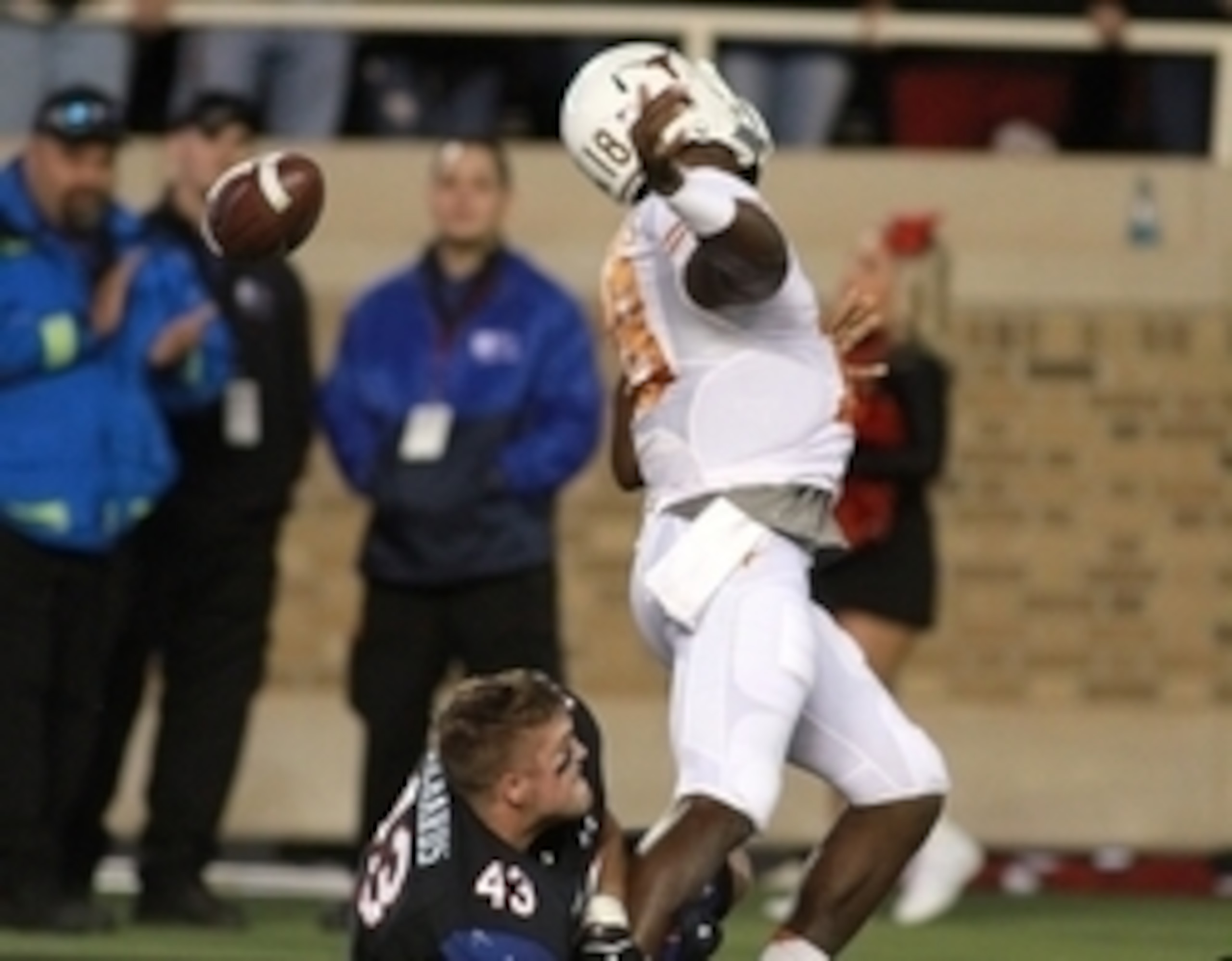 The Texas offense has been careless with the ball all season, losing more than a fumble per game.