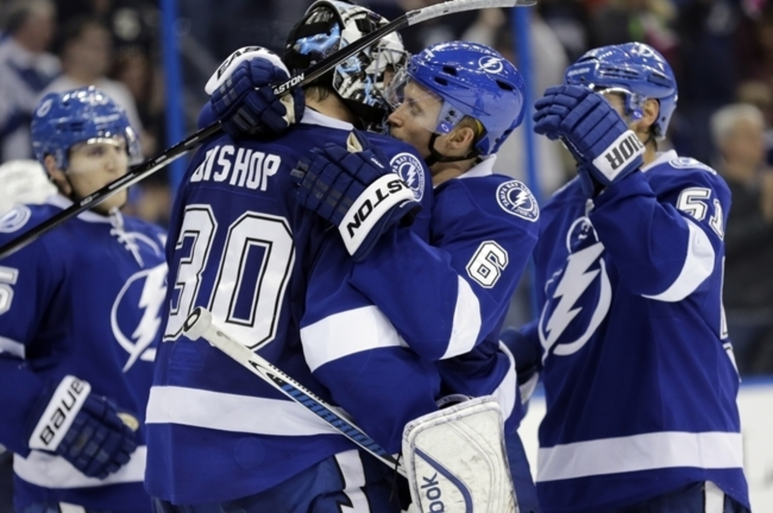 After 12 games, the Tampa Bay Lightning sit atop the Atlantic Division standings.