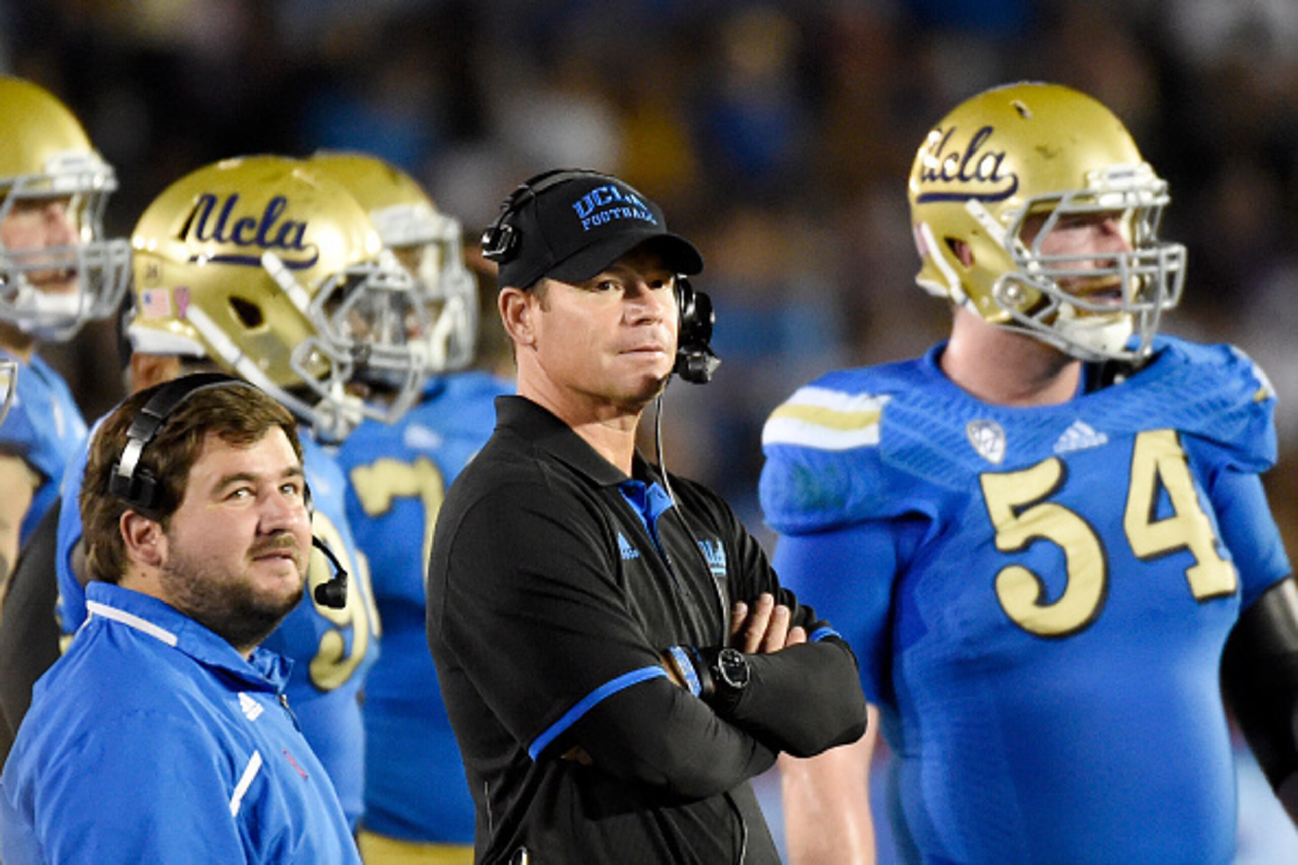 UCLA football coach Jim Mora