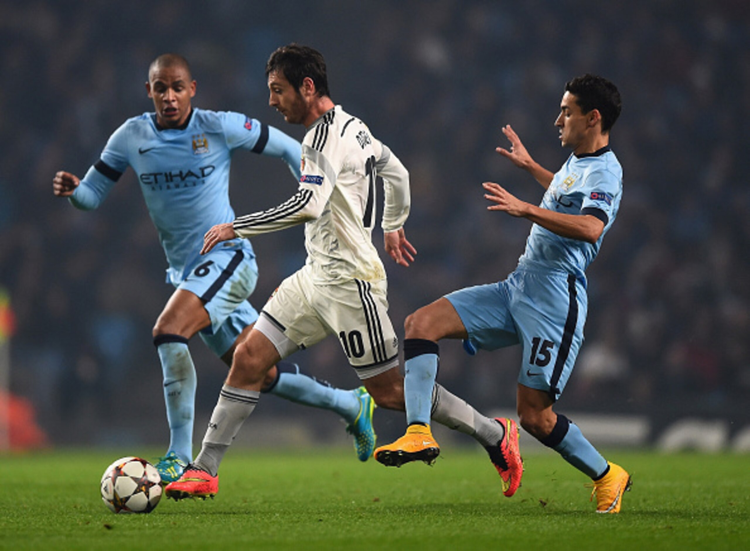 Navas (right) is not fooling anyone in the Champions League.