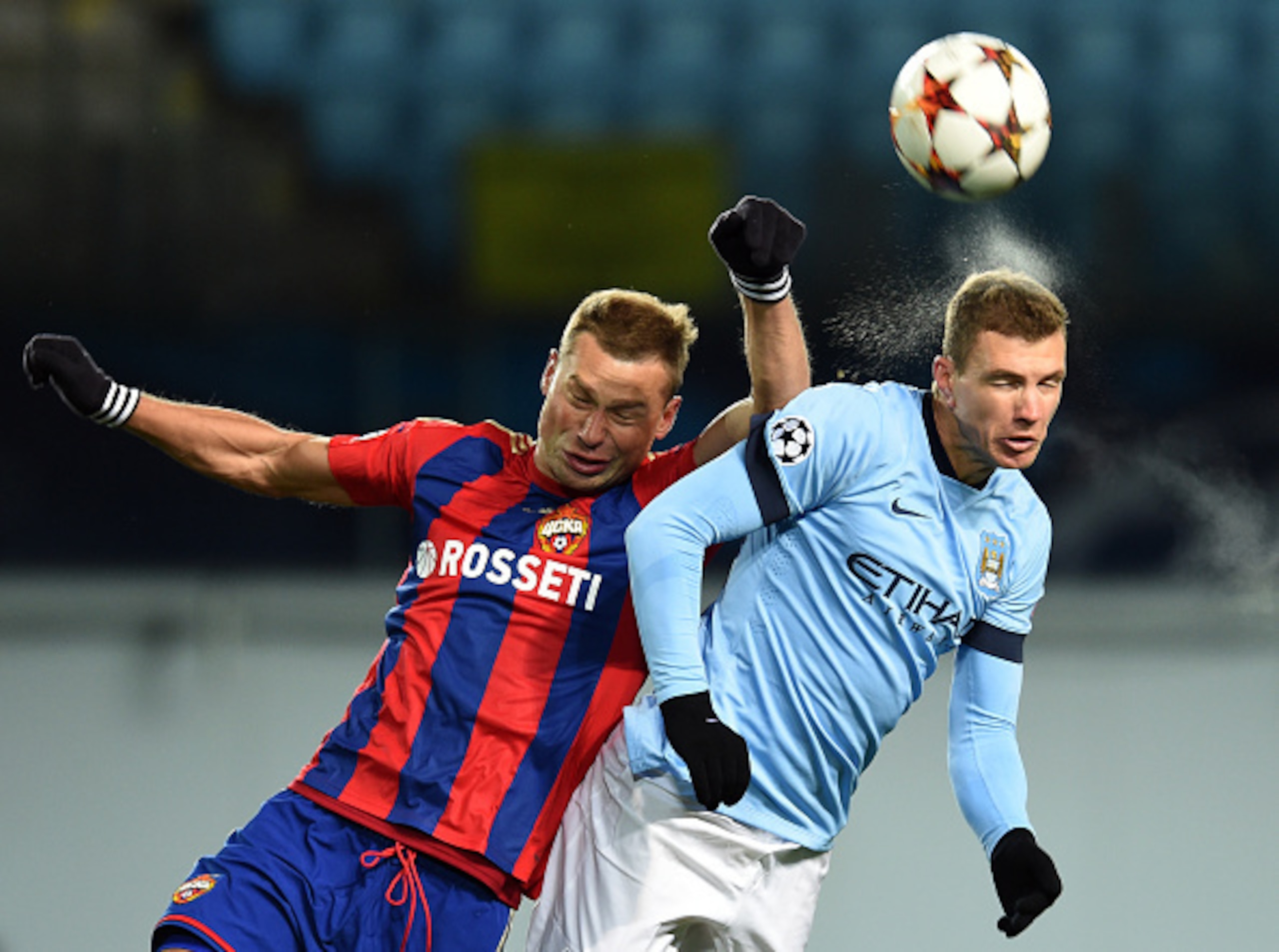 Dzeko has been missing in action all season for City.