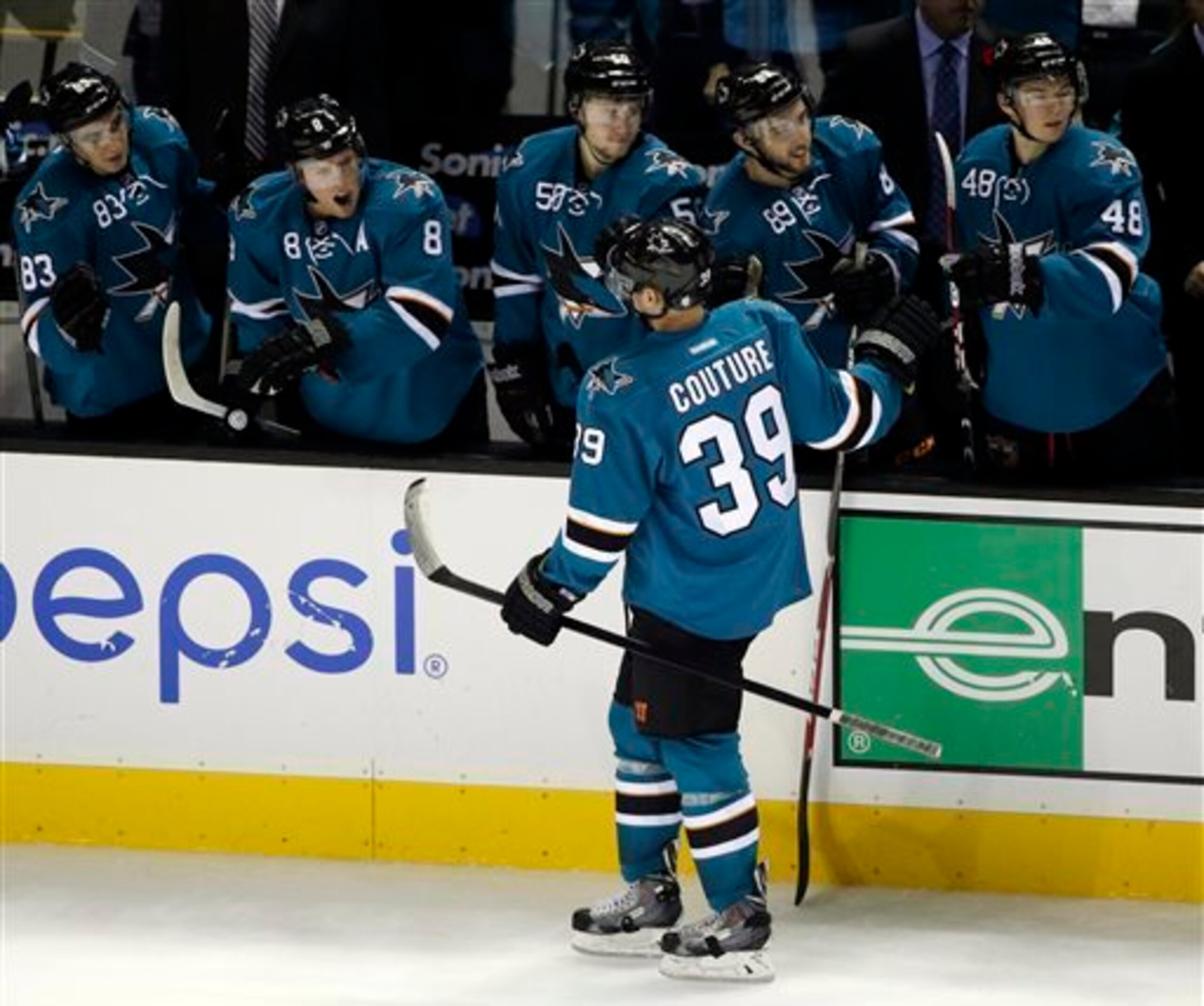 Logan Couture is one of San Jose's top offensive players.