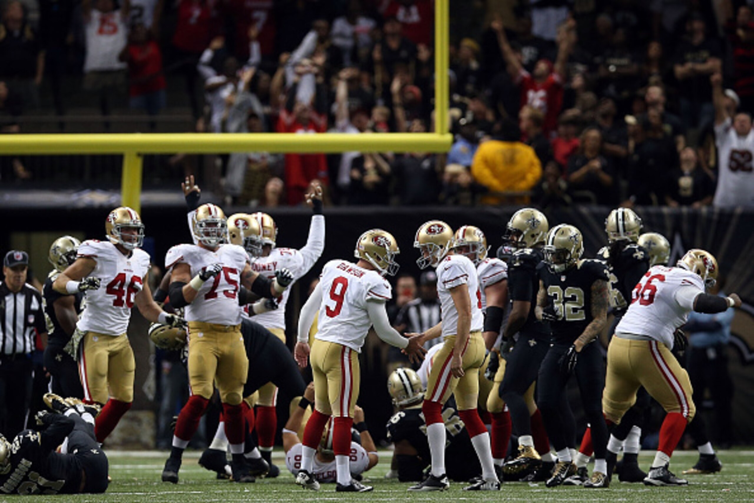 Phil Dawson's overtime field goal gave San Francisco the Week 10 victory.