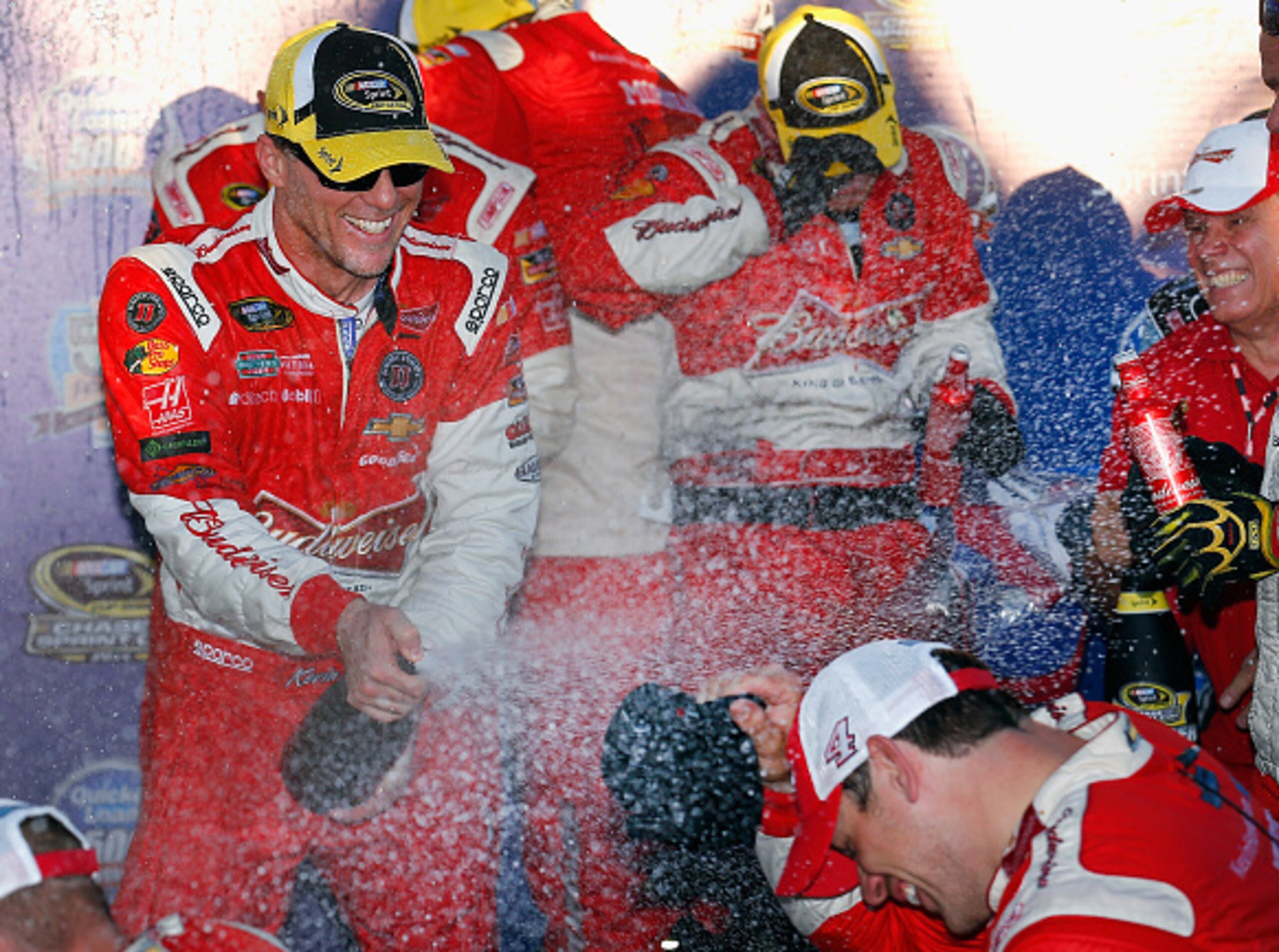Kevin Harvick showed again at Phoenix that he knows how to celebrate.