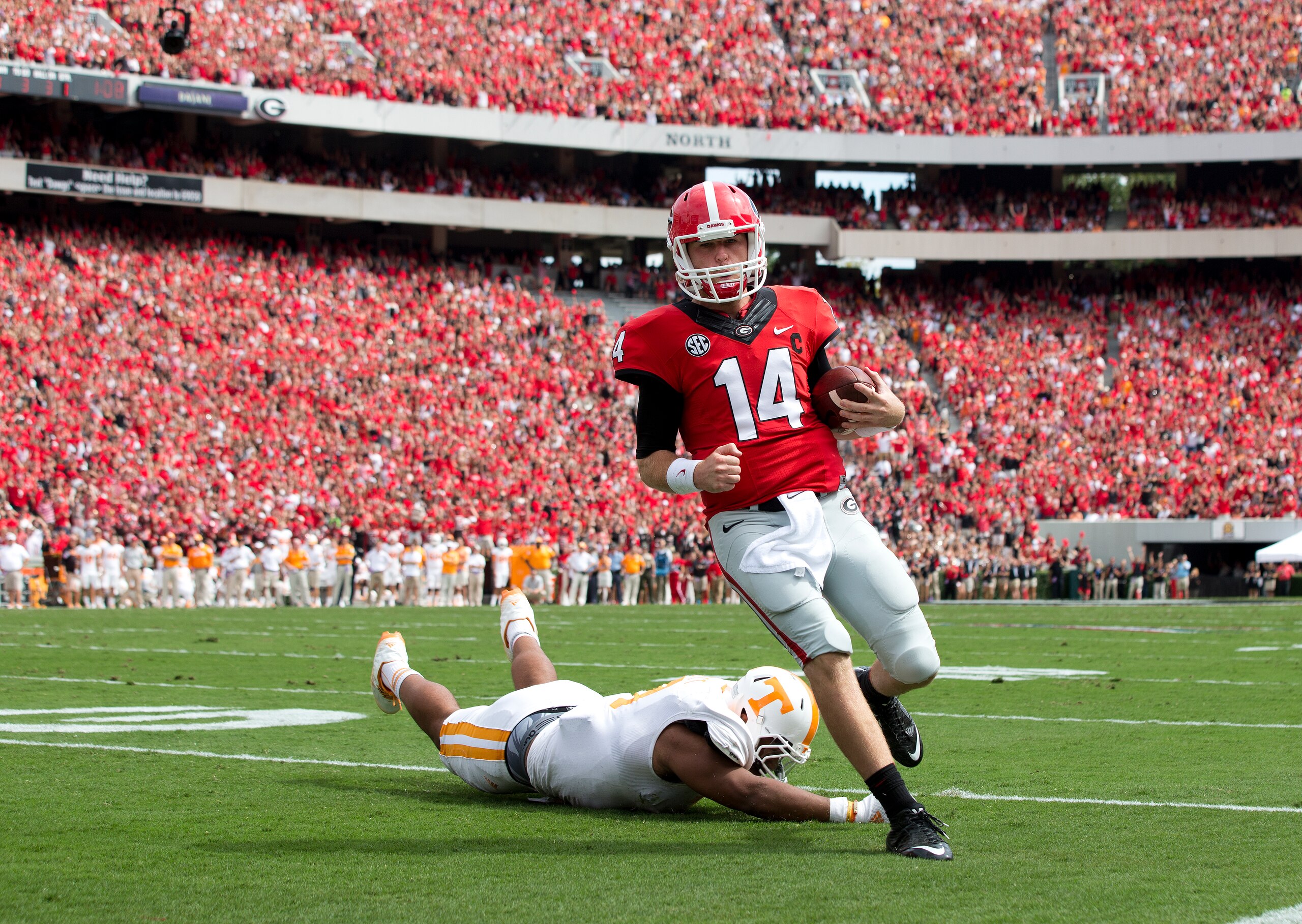 Hutson Mason is making the most of his long-awaited turn as Georgia's quarterback.