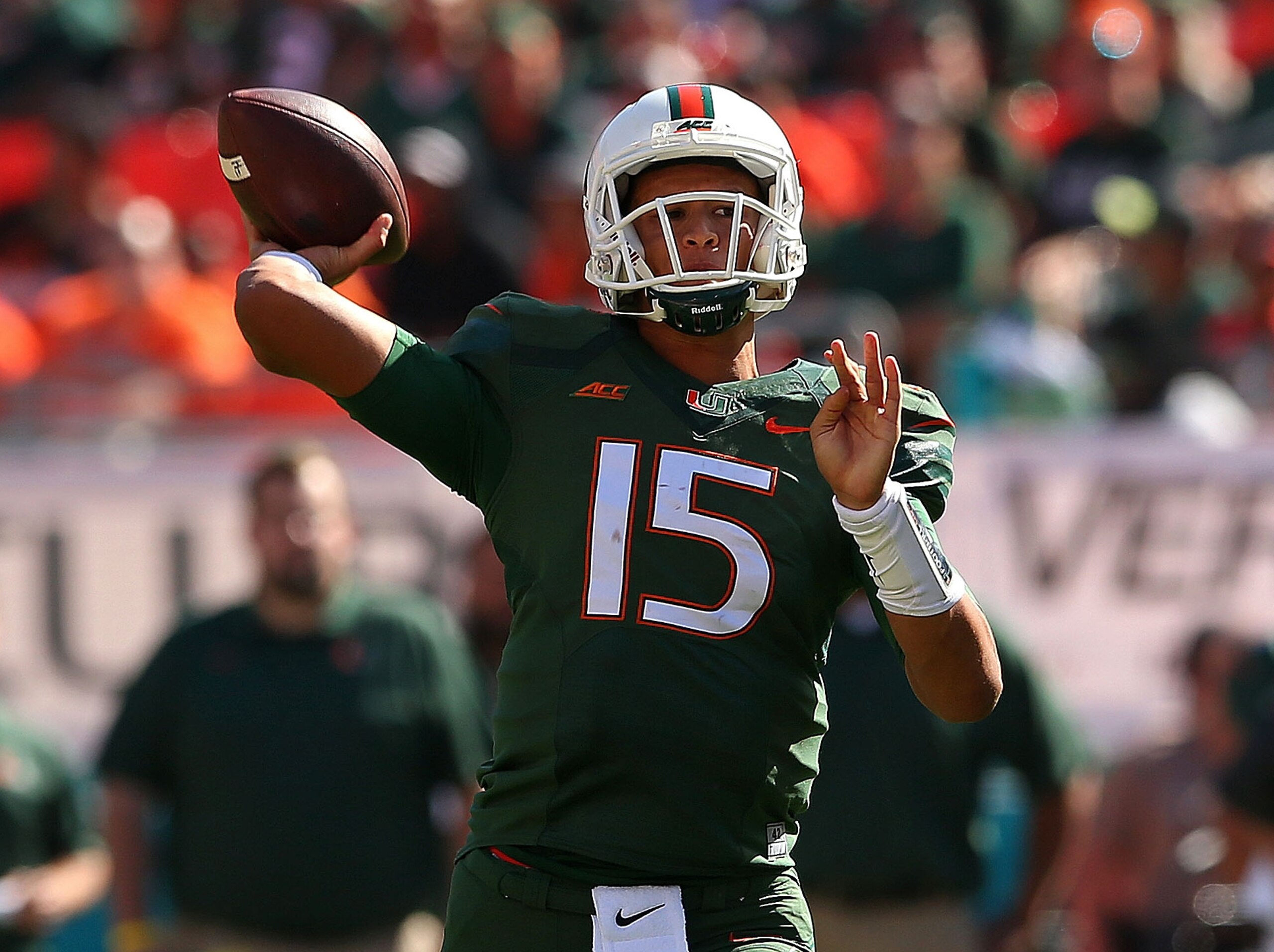 Brad Kaaya is completing 60 percent of his passes but does have nine interceptions in nine games.