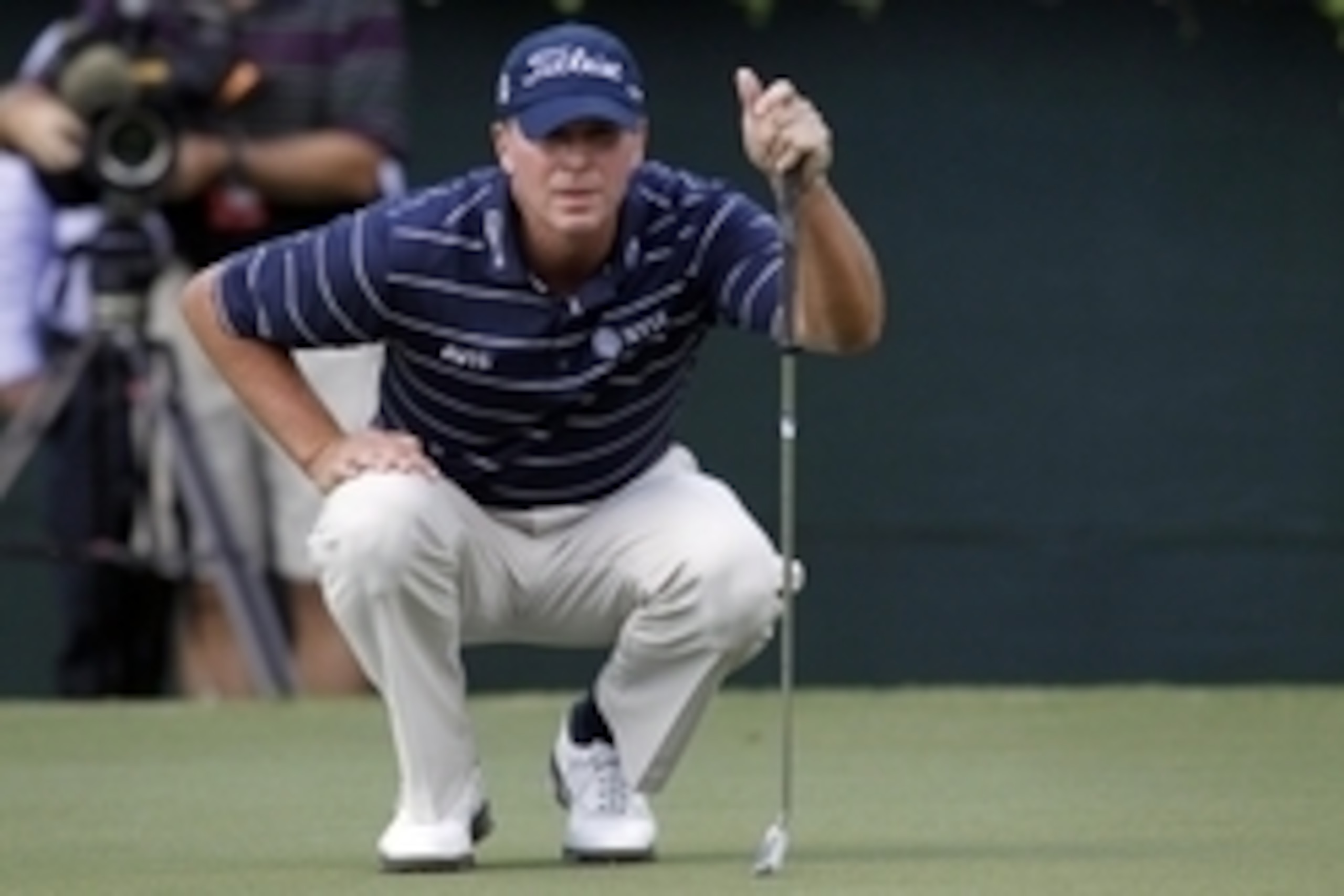 Steve Stricker has become a master at reading greens. Steve Stricker has become a master at reading greens.