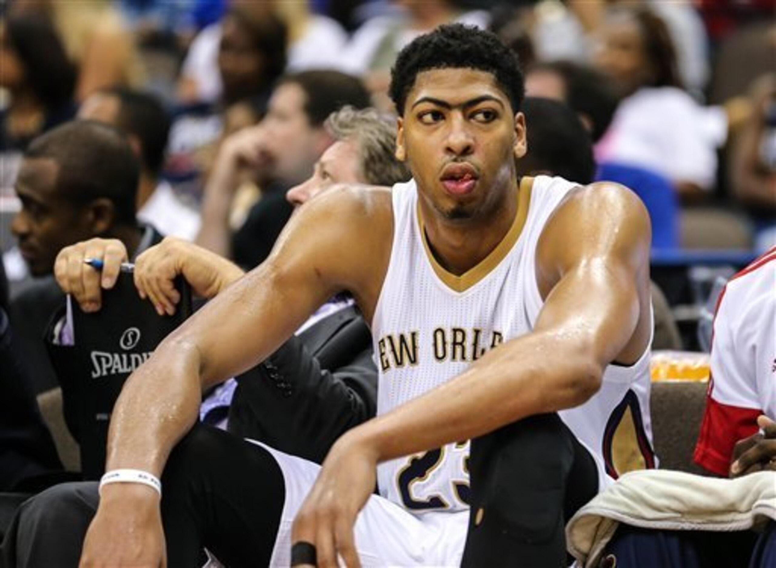 Anthony Davis is presently playing better than anyone in basketball. Anthony Davis is presently playing better than anyone in basketball.