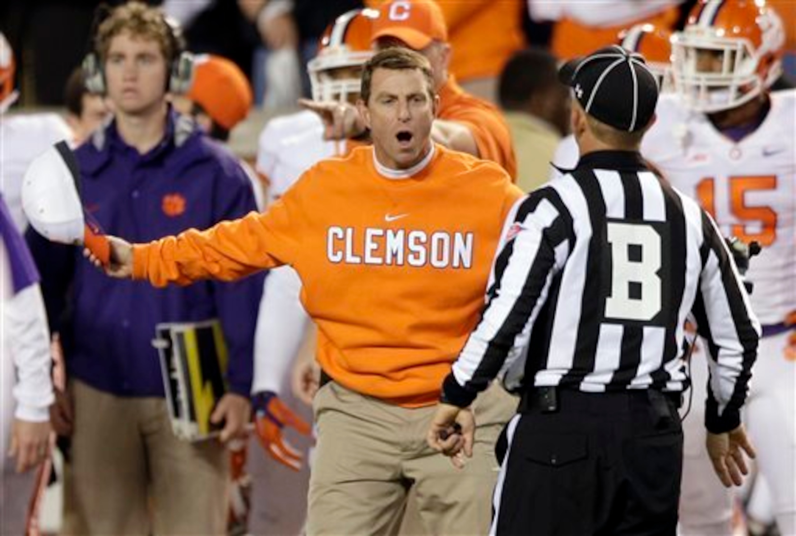 Dabo Swinney and Clemson are in position for a second consecutive Orange Bowl. Dabo Swinney and Clemson are in position for a second consecutive Orange Bowl.