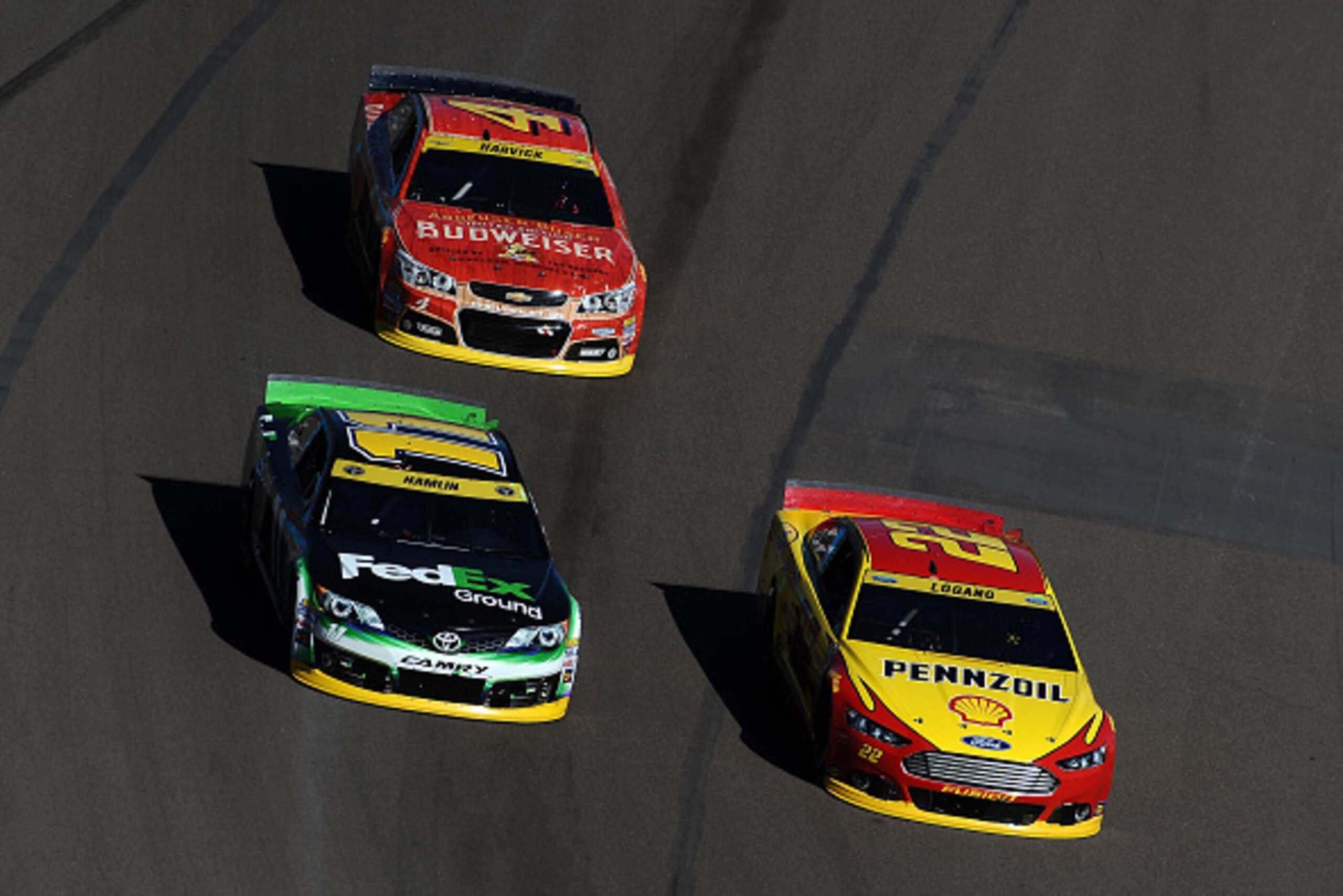 These three cars will be keeping very close tabs on each other at Homestead.