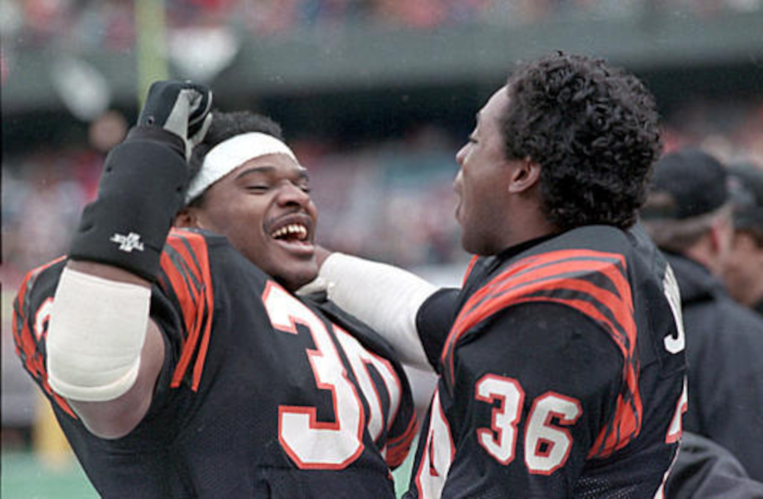 Ickey Woods scored 15 TDs in 1988, giving himself ample opportunity to coin the "Ickey Shuffle".