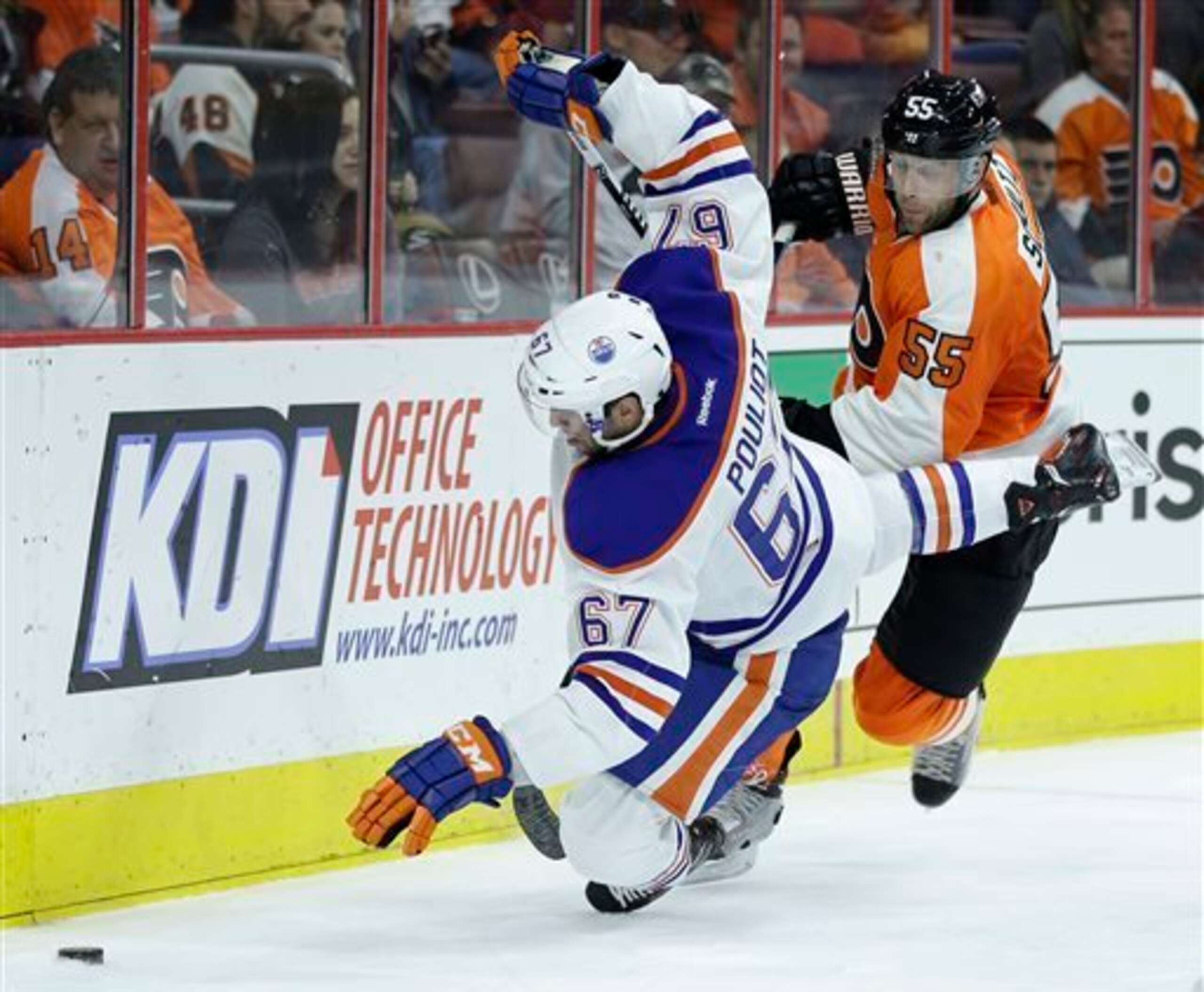 The Oilers are among the teams the Flyers have beaten recently.