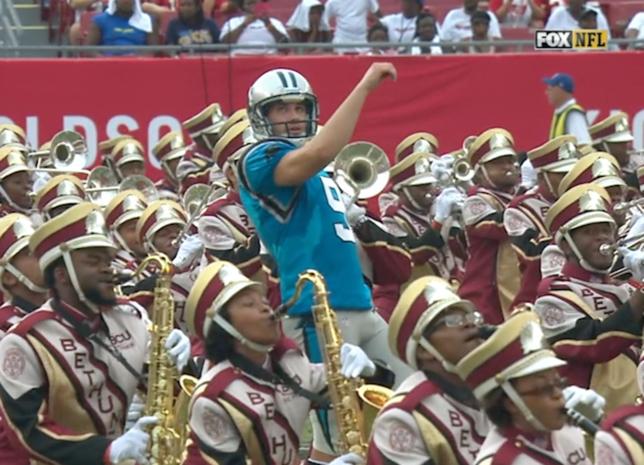 Take notes from the Bethune-Cookman marching band—kickers are to be tolerated, but mostly ignored.