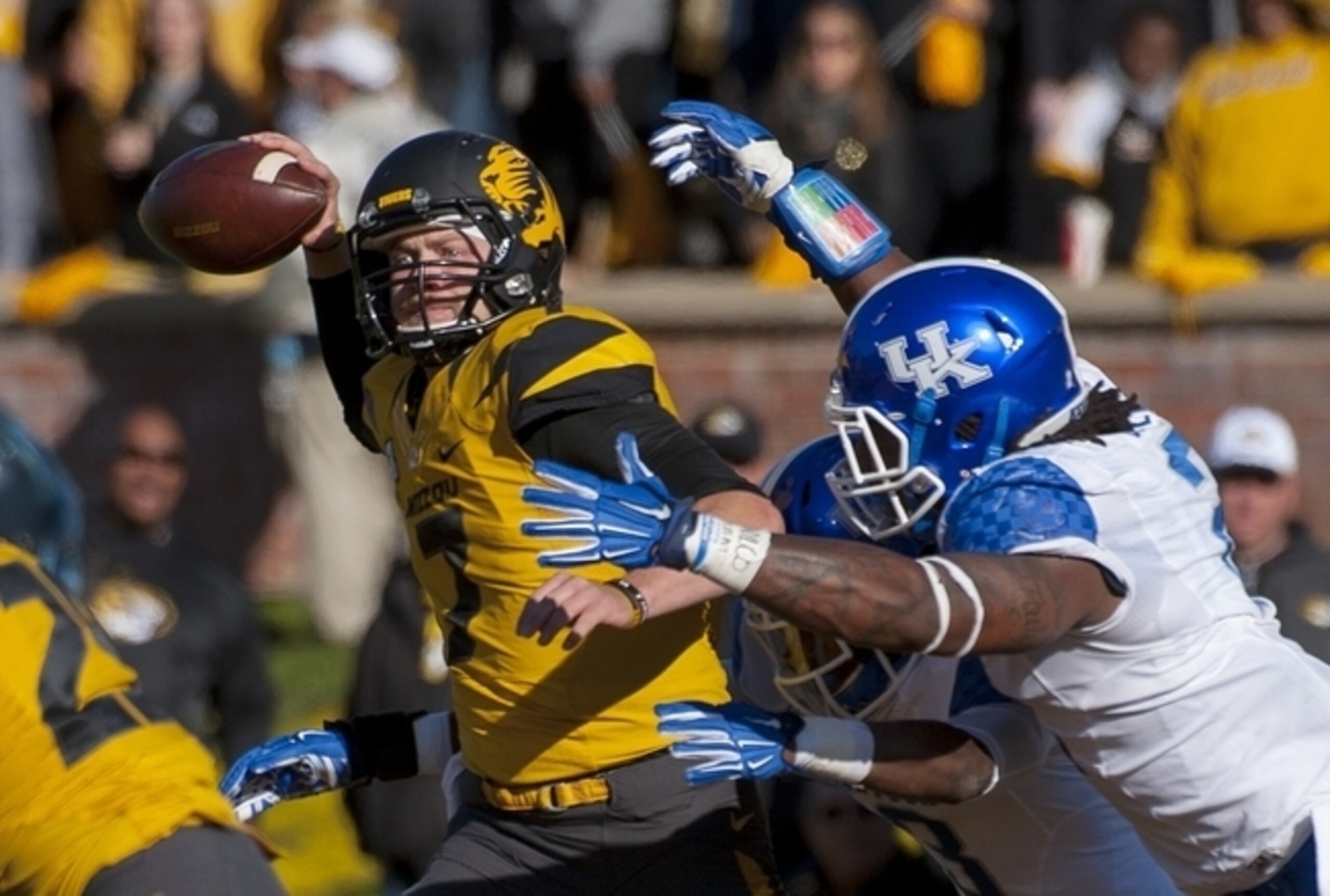 Quarterback Maty Mauk (left) has struggled at times.