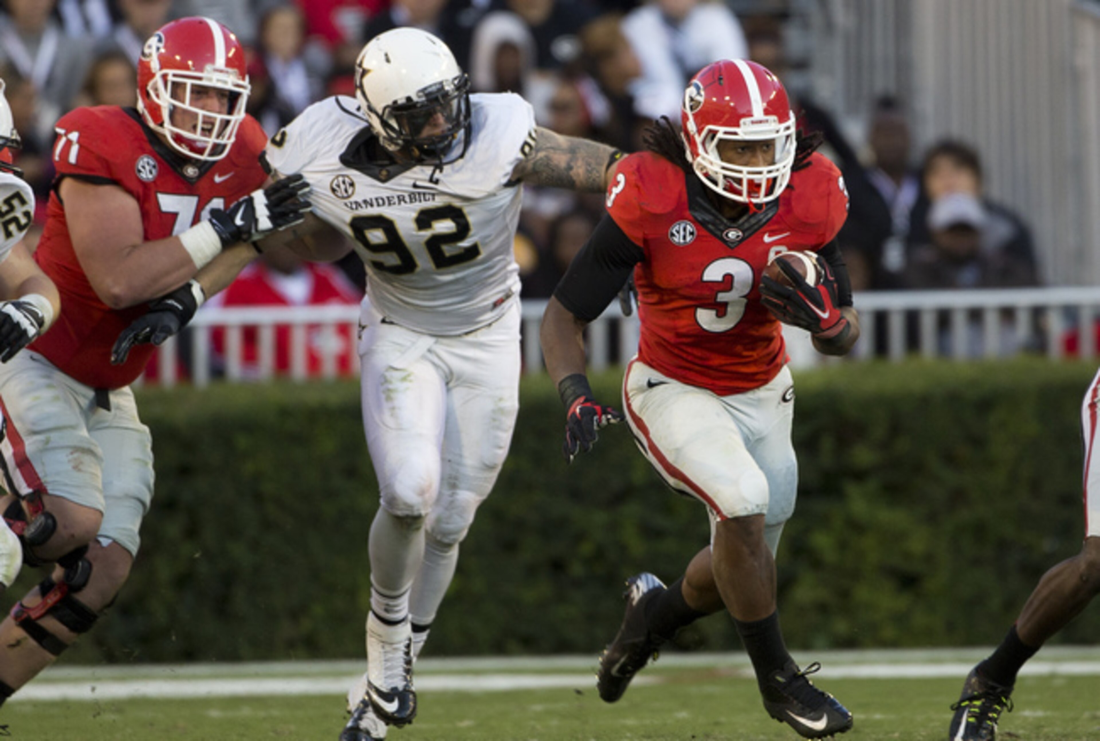 Running back Todd Gurley's return should provide a boost for Georgia.