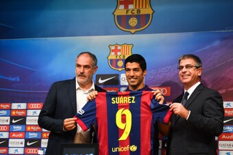 Luis Suarez heads the list of seven summer signings.