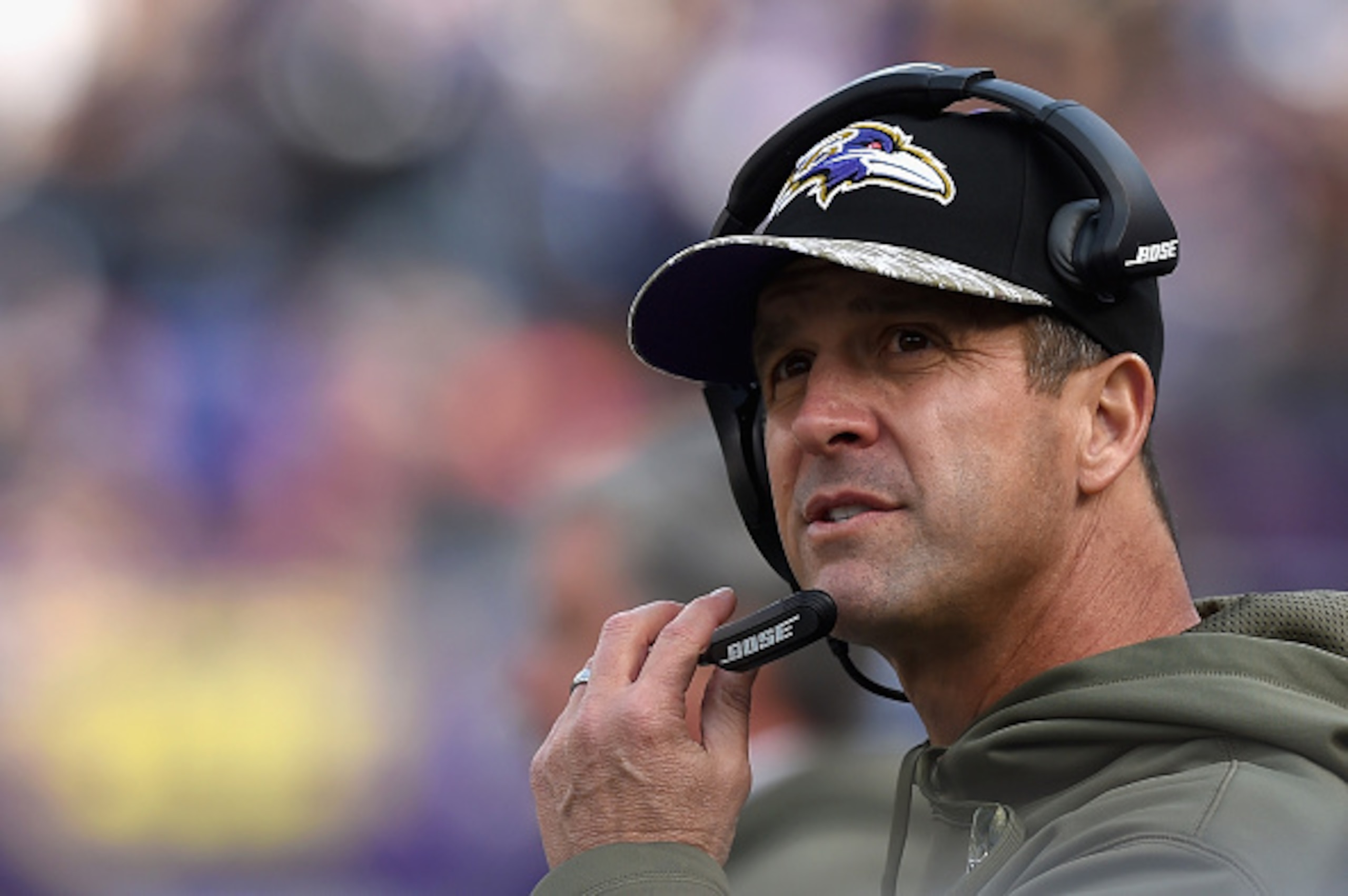Ravens head coach John Harbaugh