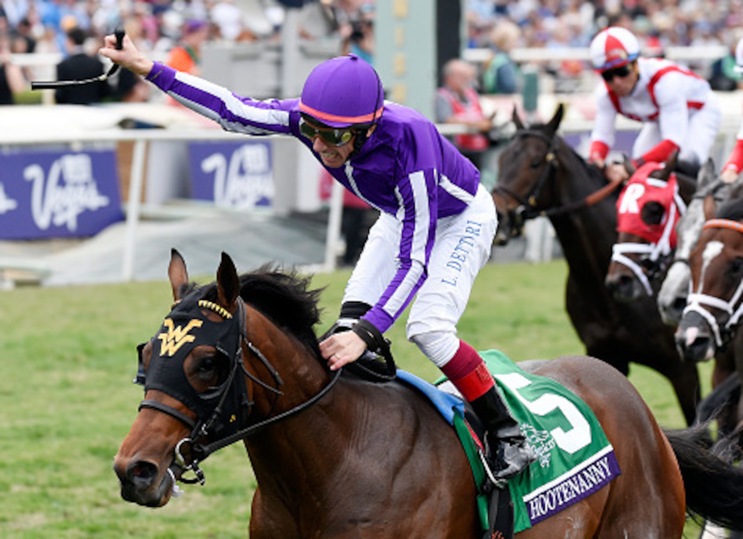 Hootenanny won the Breeders' Cup Juvenile Turf