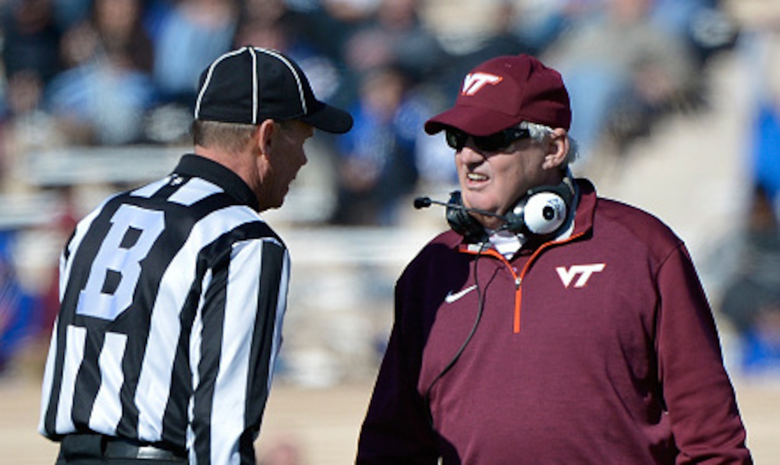 Virginia Tech head coach Frank Beamer