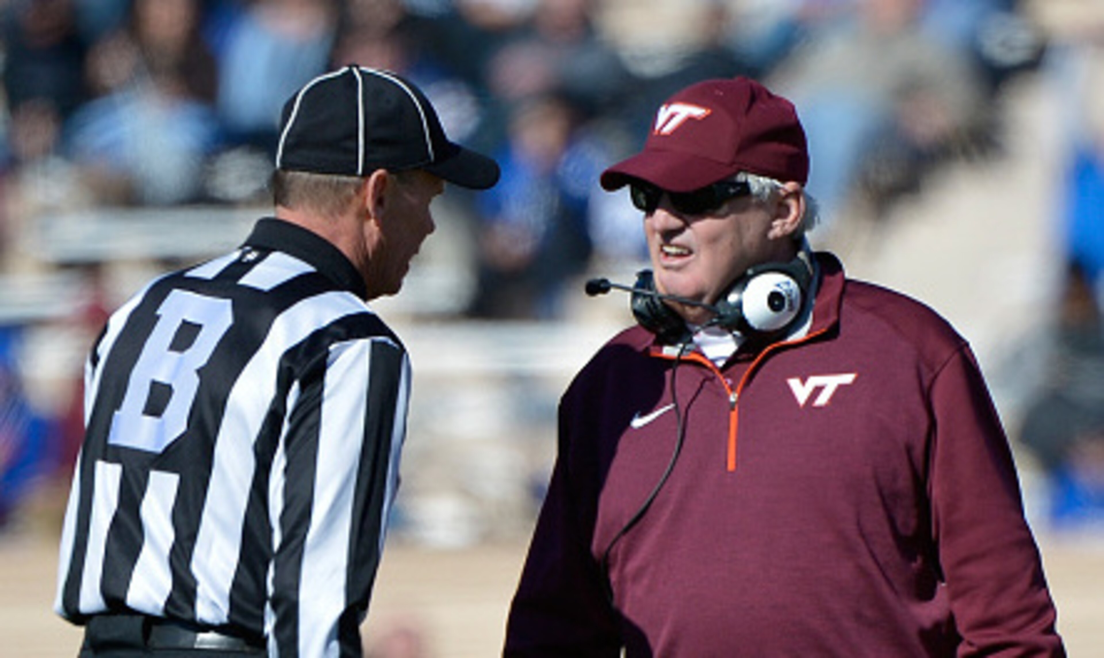 Virginia Tech head coach Frank Beamer