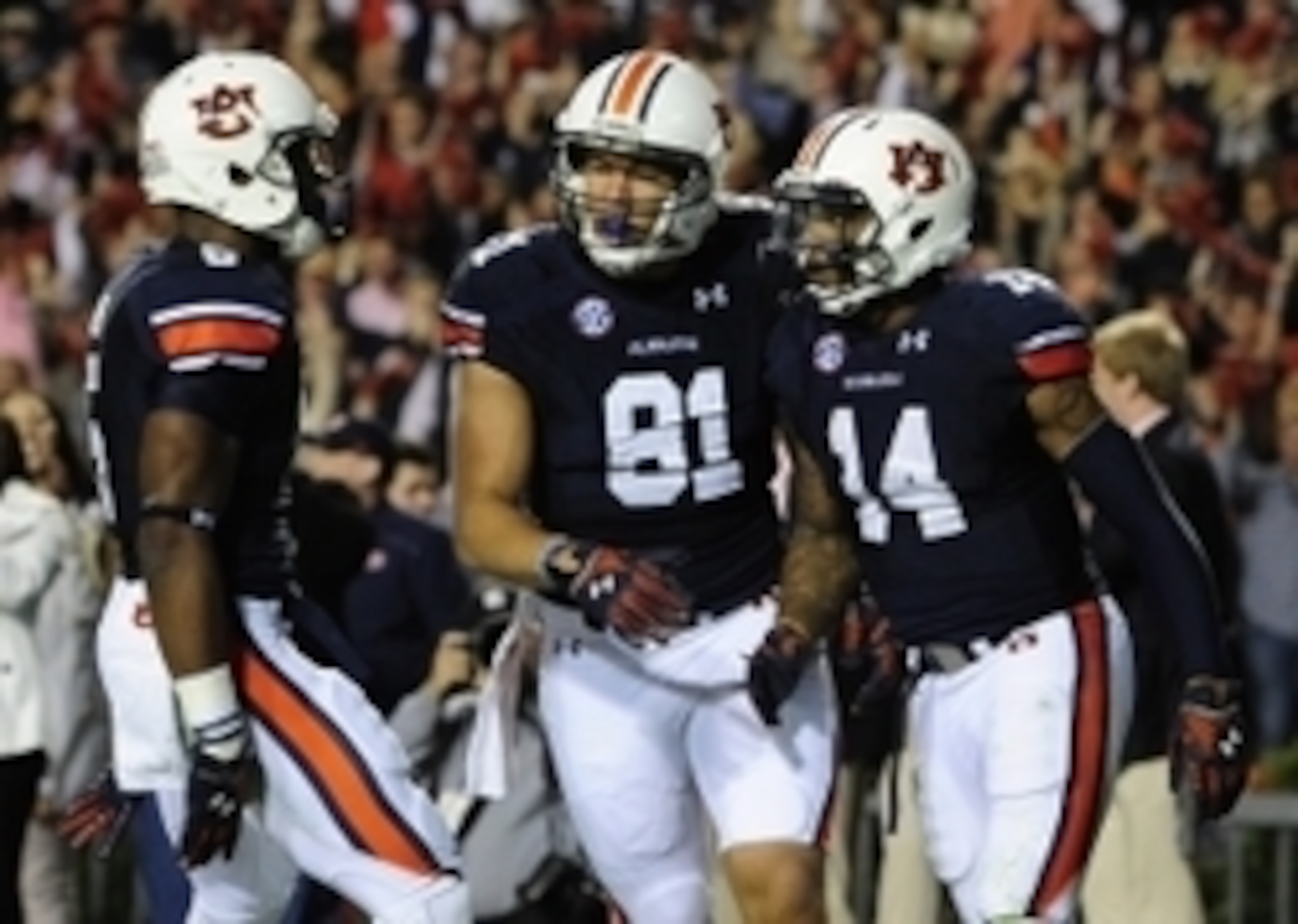 Auburn WR Ricardo Louis, TE C.J. Uzomah and QB Nick Marshall