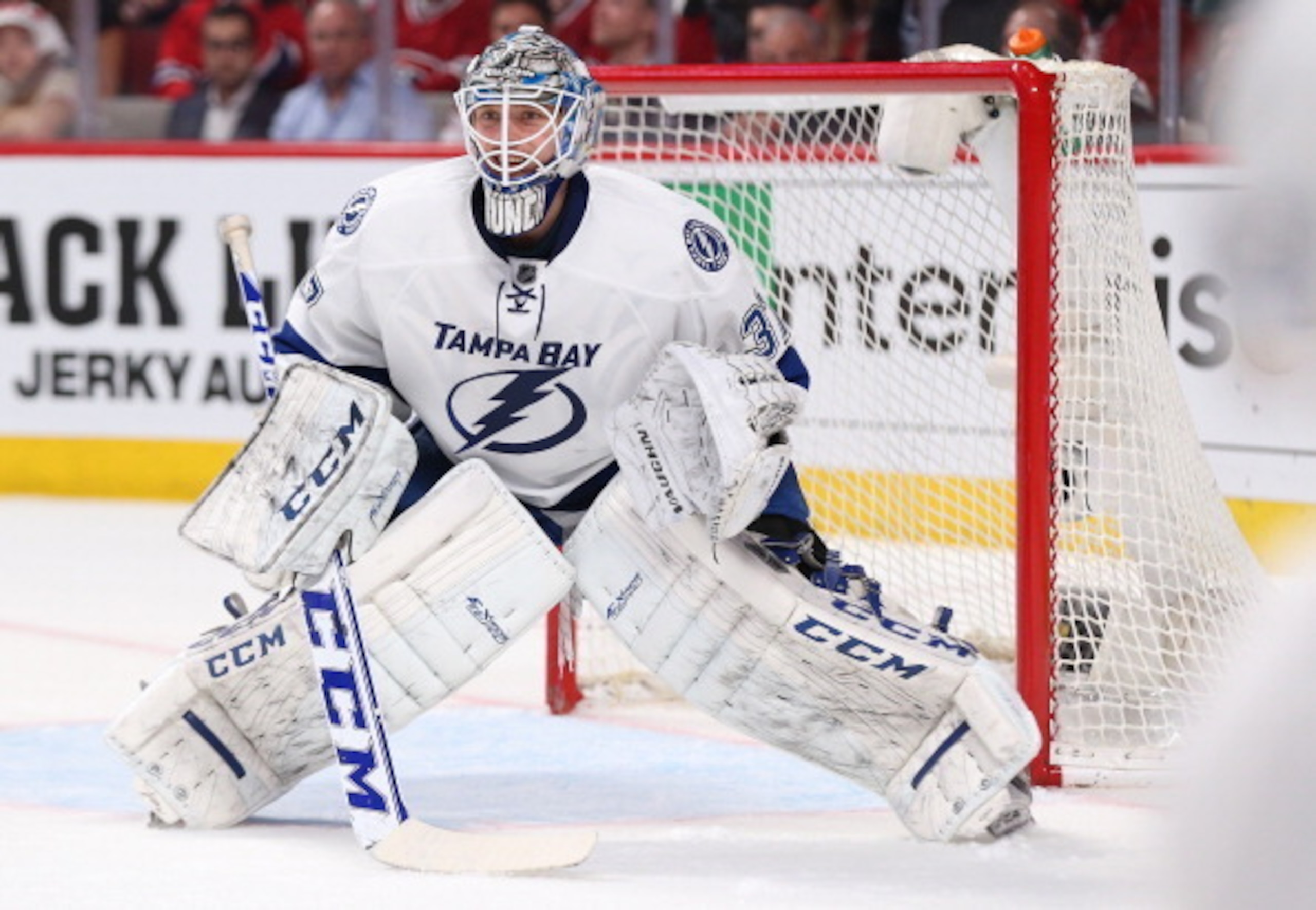 Kristers Gudlevskis is looking to unseat Vasilevskiy as the Lightning's No. 3.
