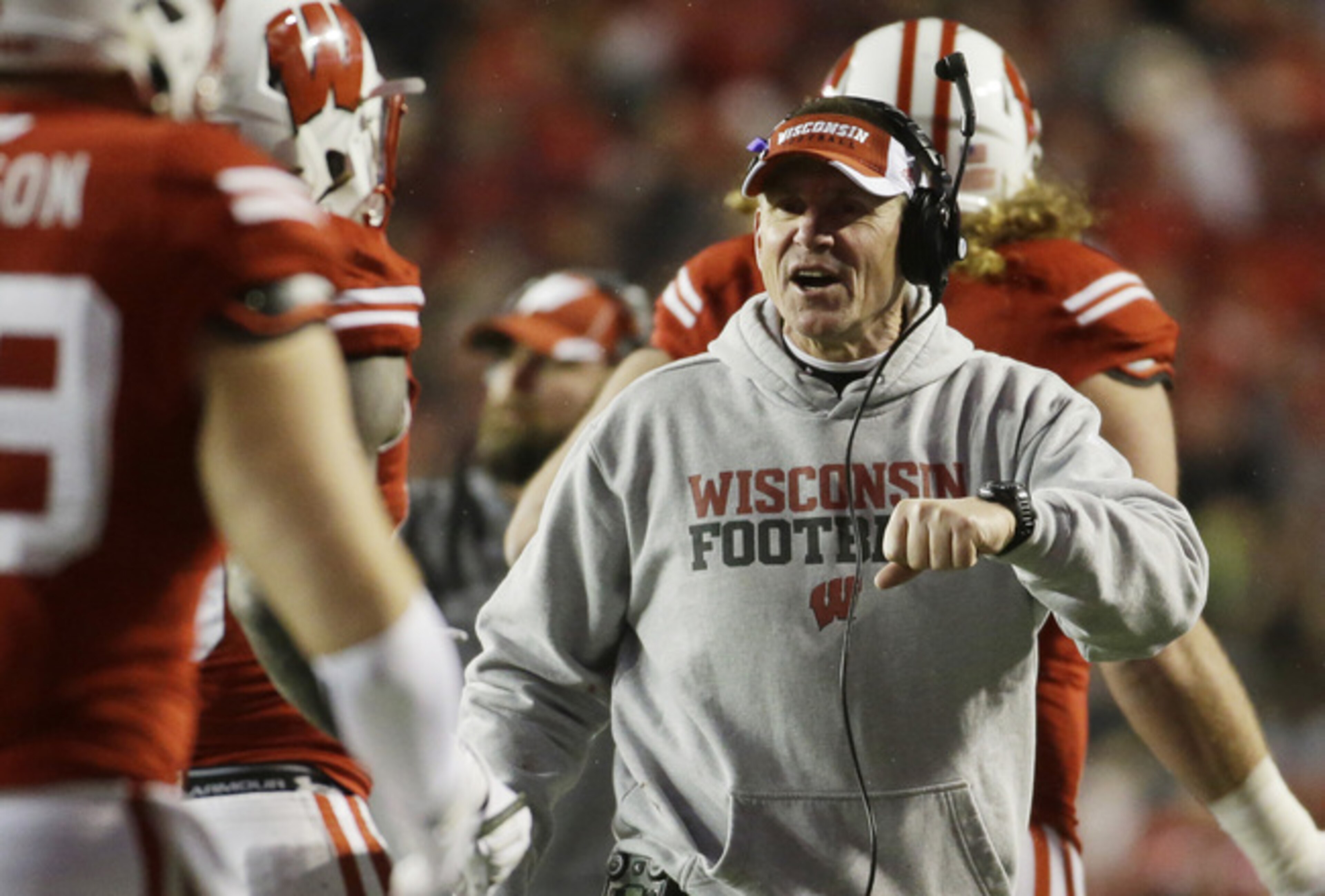 Badgers head coach Gary Andersen was fired up in his post-game press conference. Badgers head coach Gary Andersen was fired up in his post-game press conference.