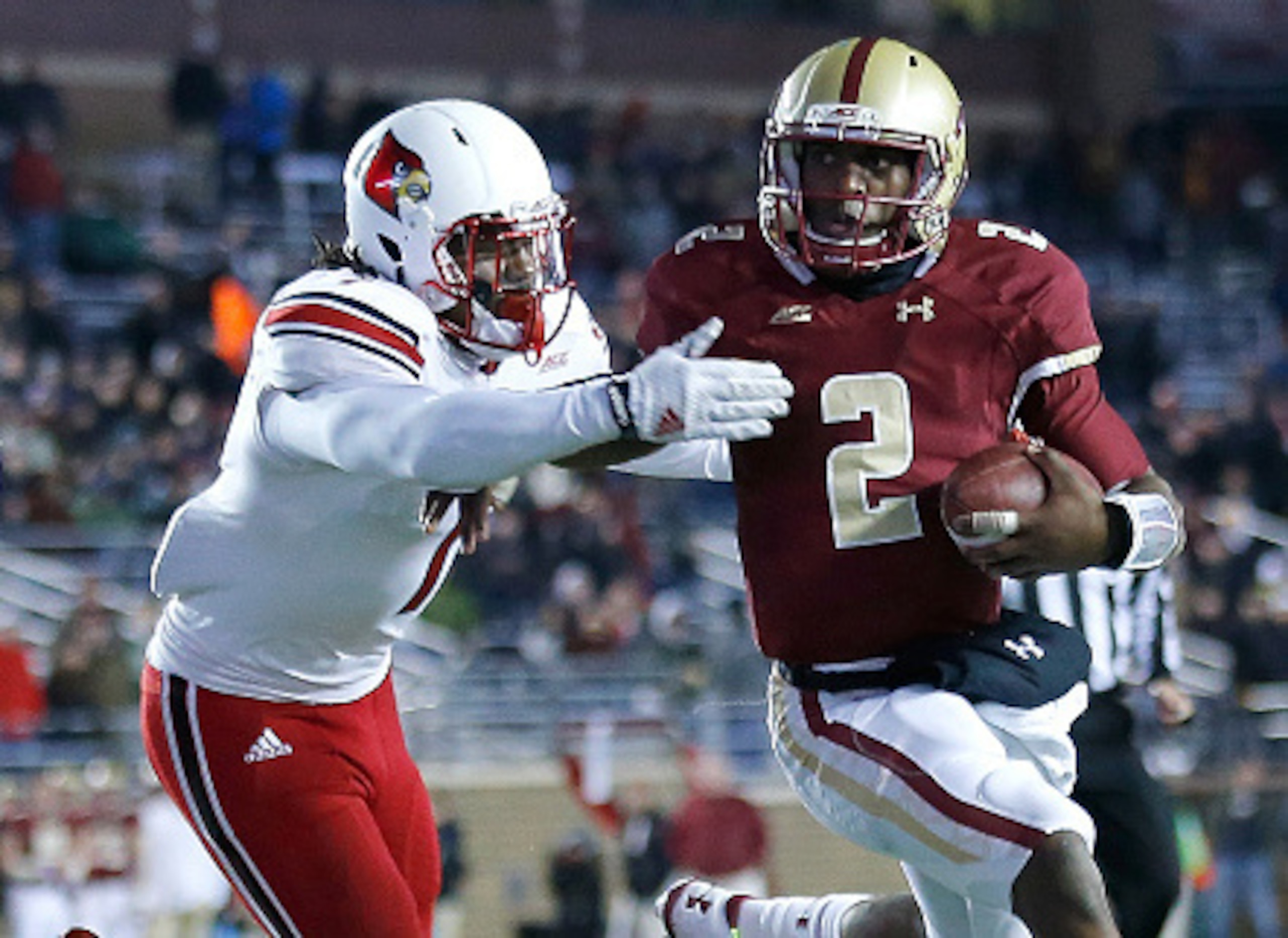 BC's Tyler Murphy averages seven yards per carry.