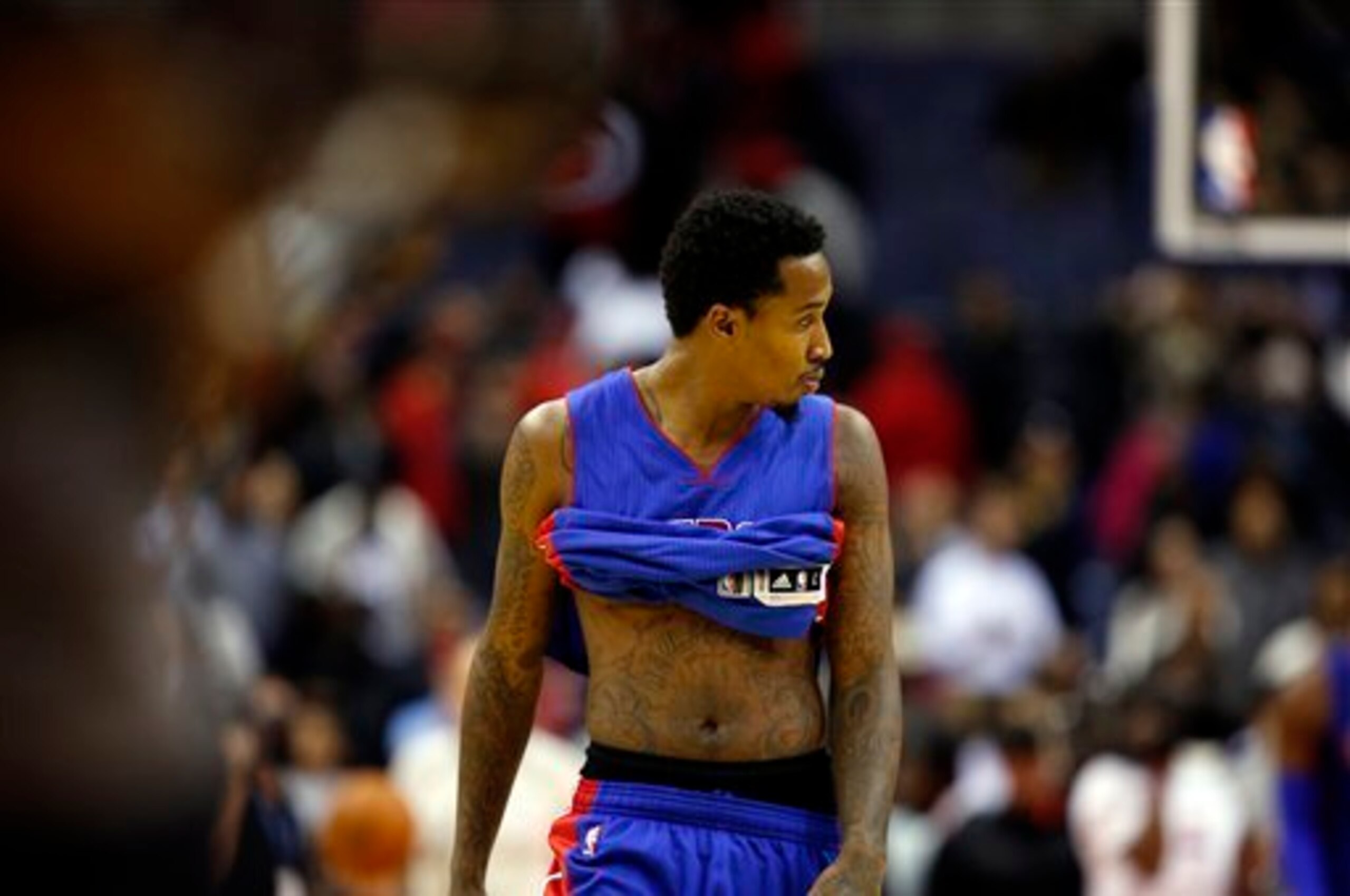 As the point guard, Brandon Jennings sets the tone for the Pistons offense.