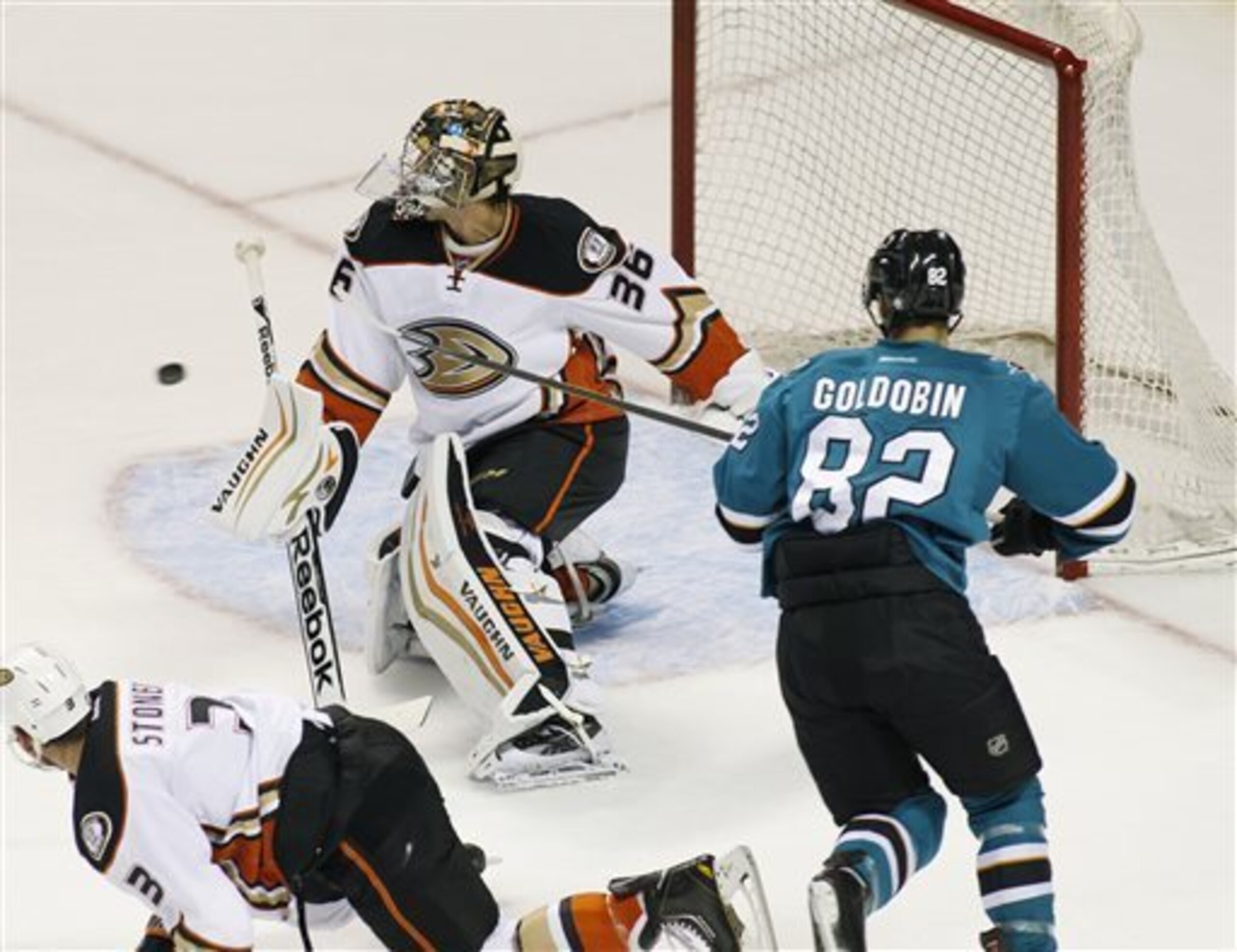 Goldobin saw some action with the Sharks this preseason.