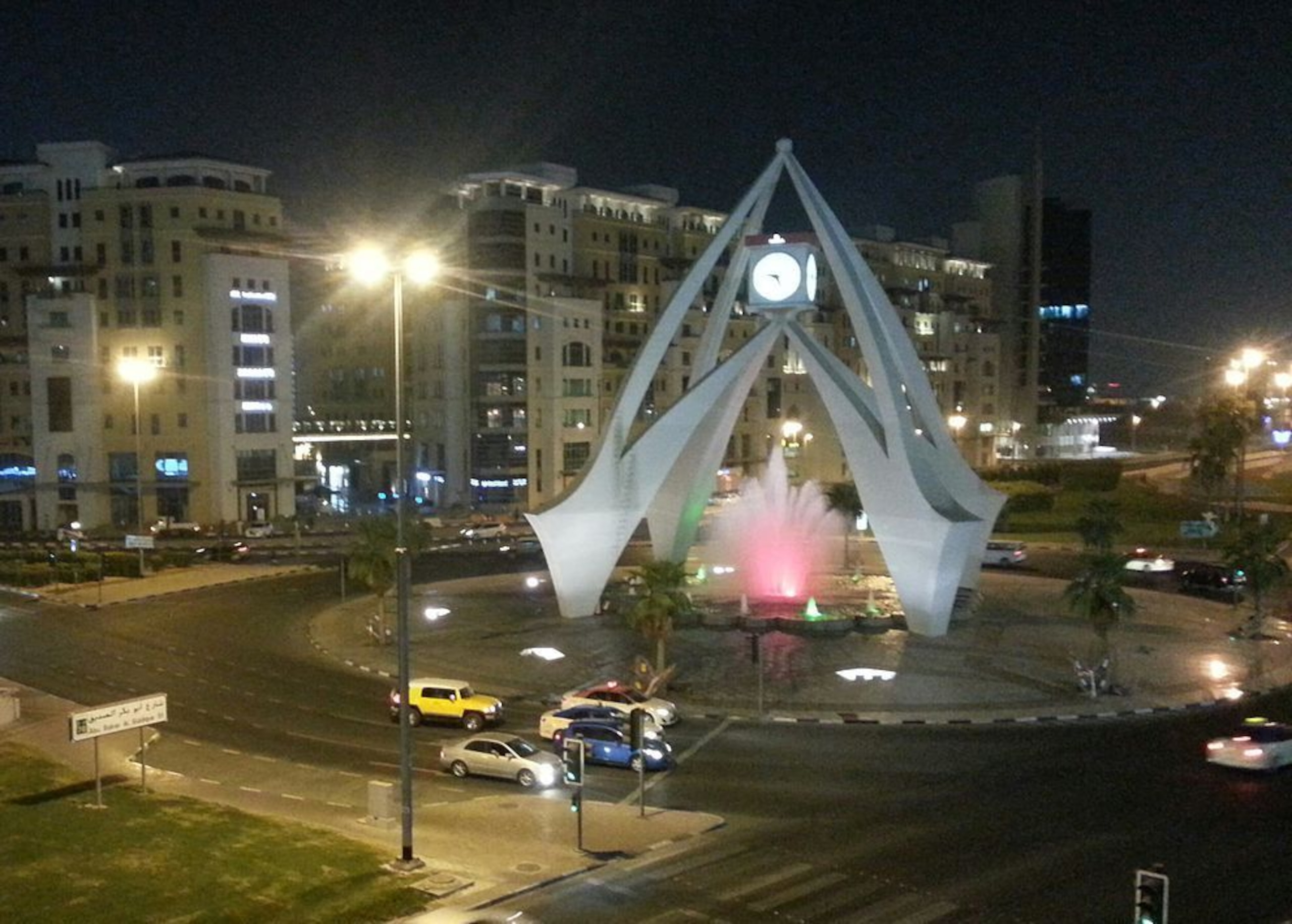 A rather striking roundabout in the neighbouring Emirate of Dubai.