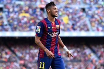 Neymar joined Barcelona ahead of last season.