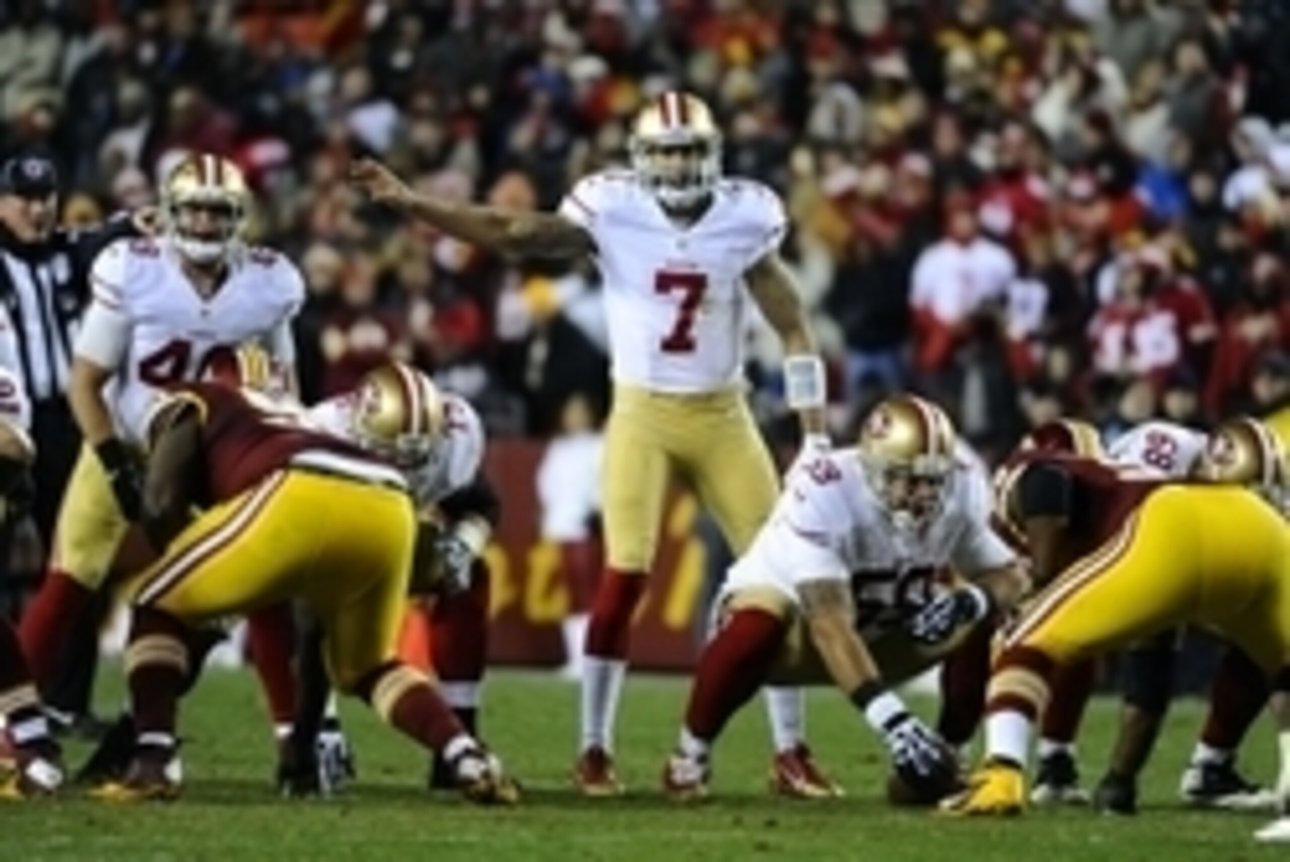 Colin Kaepernick and the 49ers will look to continue their winning ways in Week 12 against the Redskins.